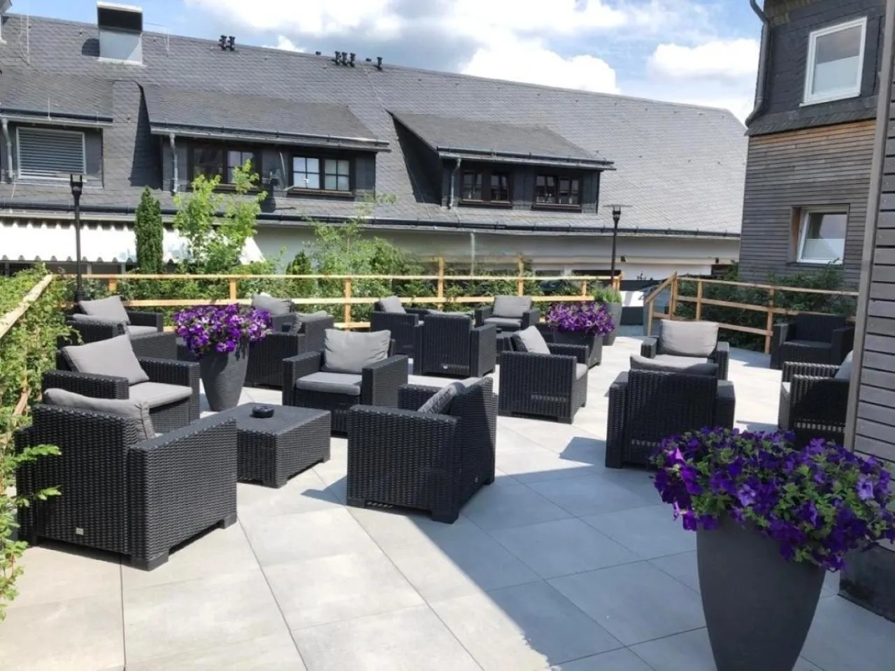 Balcony/Terrace in Die zwei Löwen Ferienwohnungen