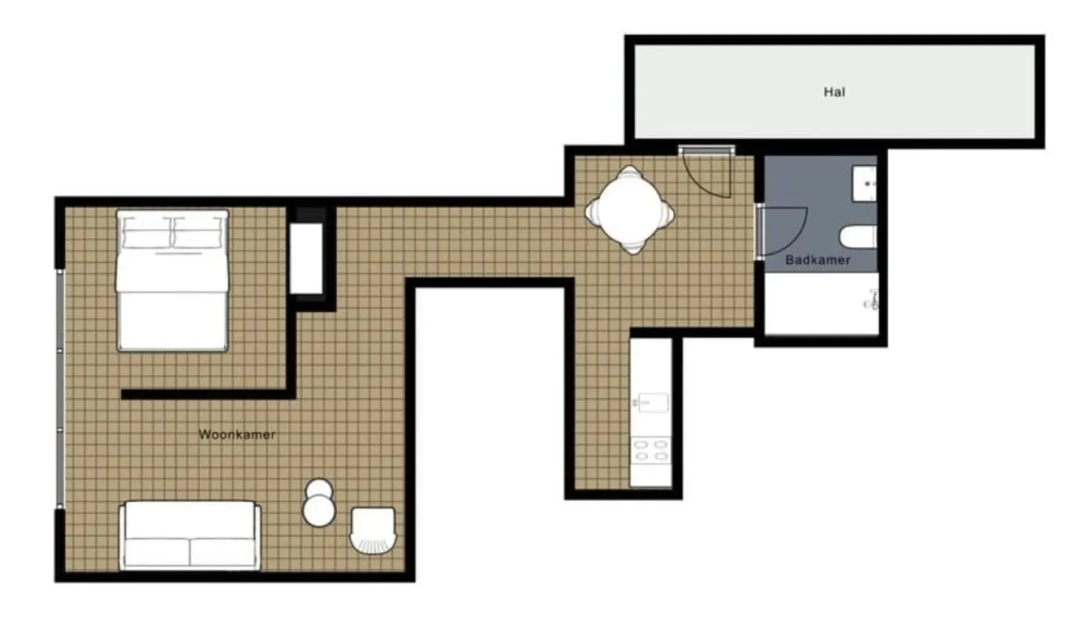 Floor plan in Die zwei Löwen Ferienwohnungen