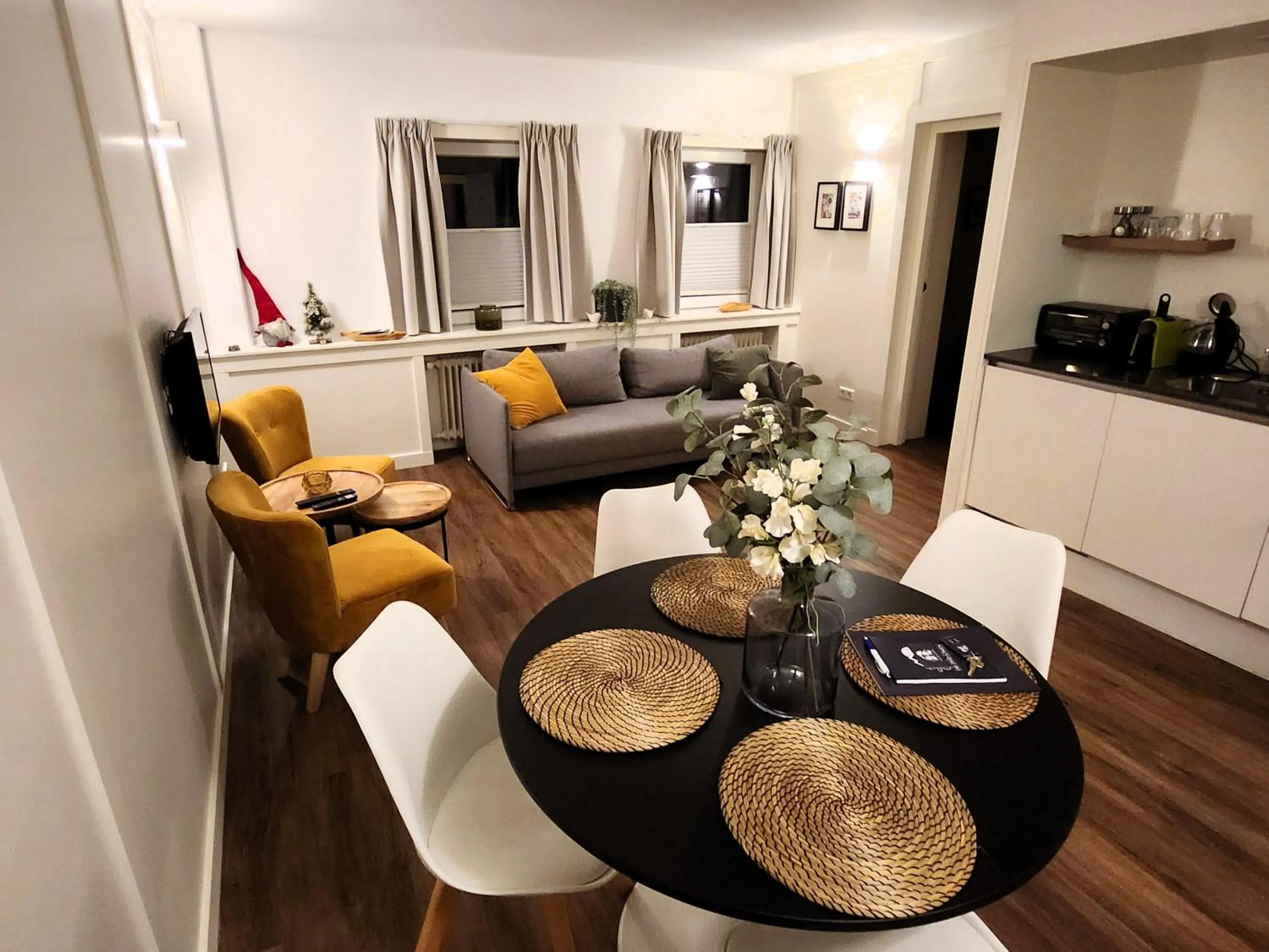 Living room in Die zwei Löwen Ferienwohnungen
