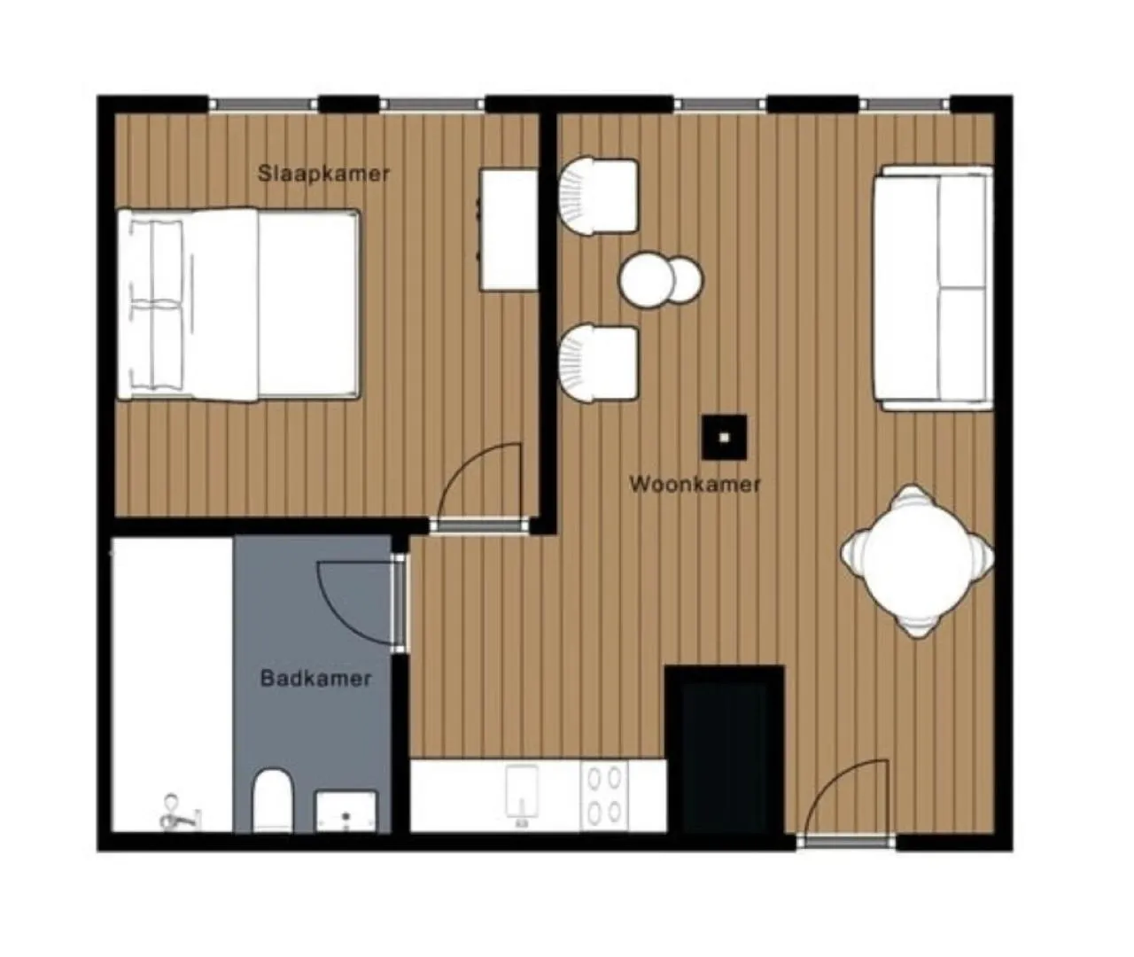 Floor plan in Die zwei Löwen Ferienwohnungen