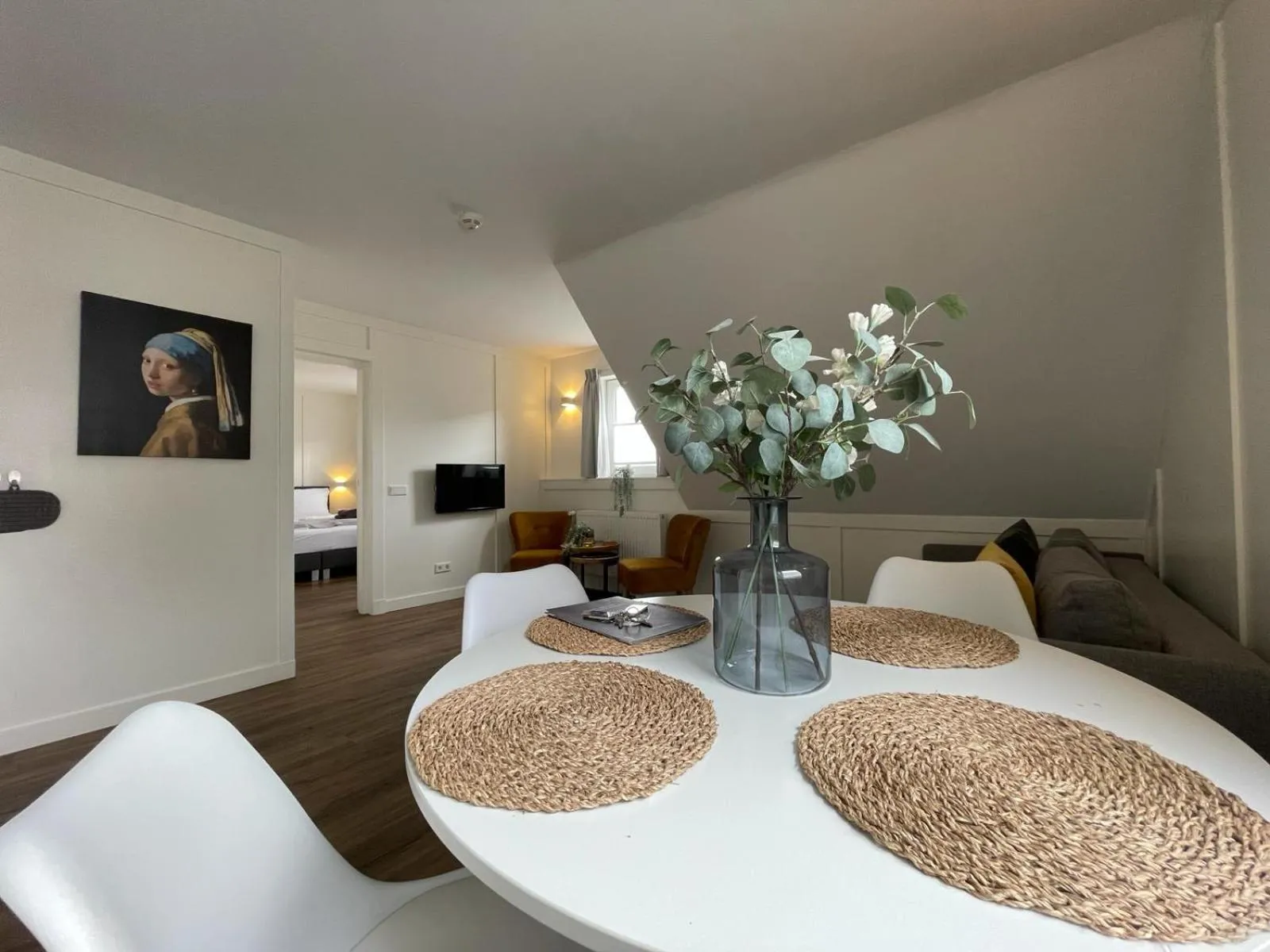 Living room in Die zwei Löwen Ferienwohnungen