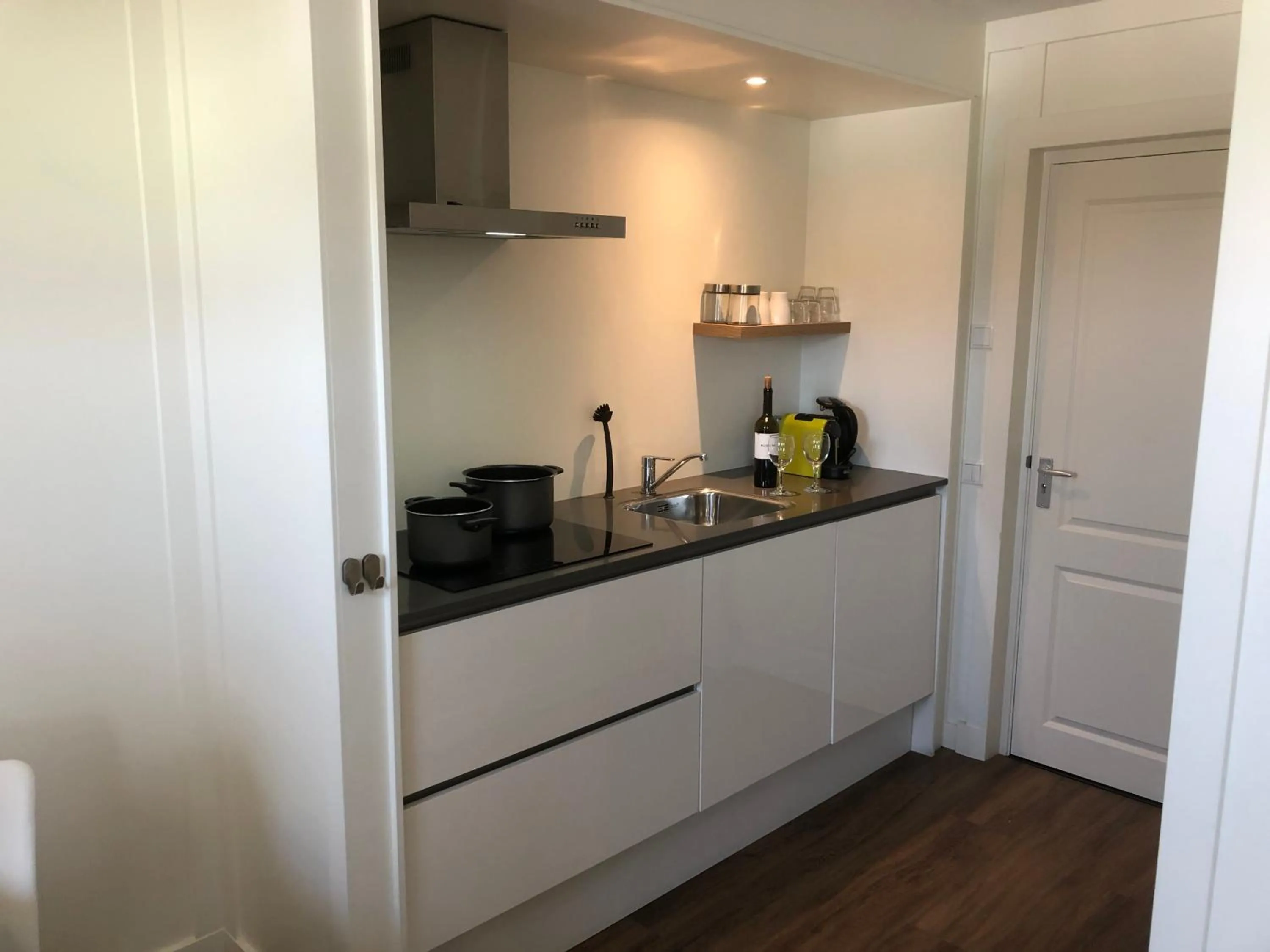 Kitchen or kitchenette in Die zwei Löwen Ferienwohnungen