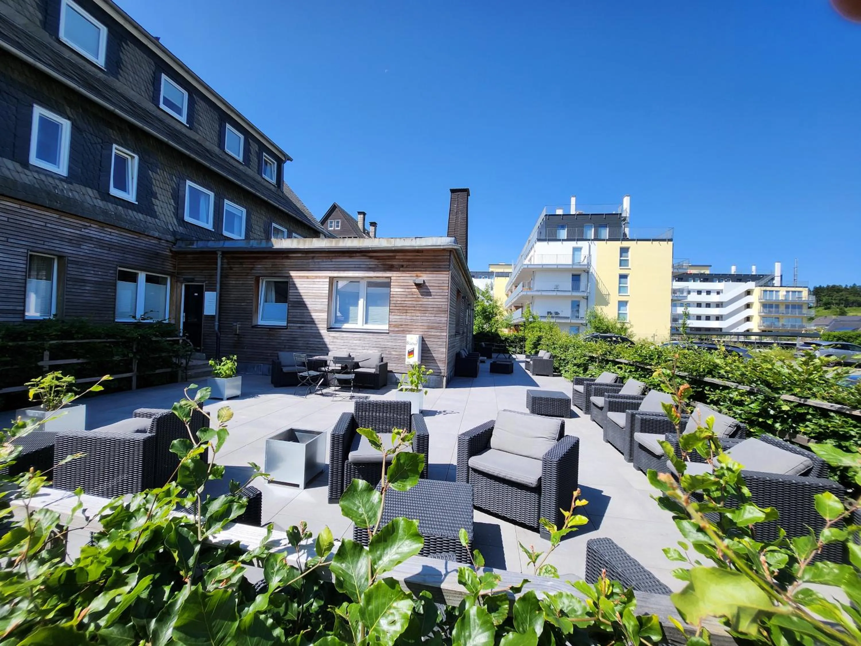 Balcony/Terrace in Die zwei Löwen Ferienwohnungen