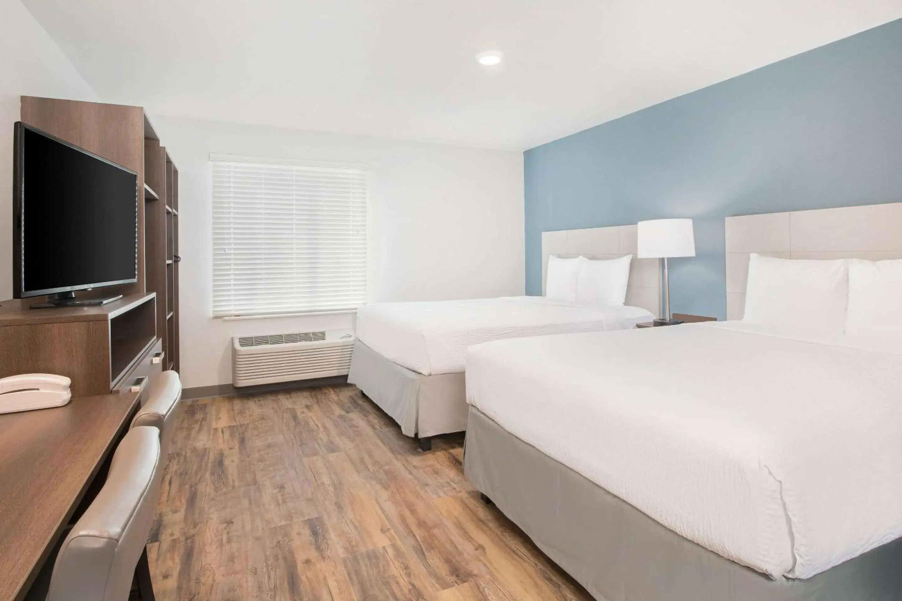 Quadruple Room with Two Queen Beds - Non Smoking in WoodSpring Suites Savannah Pooler Quadruple Room with Two Queen Beds - Non Smoking in WoodSpring Suites Savannah Pooler