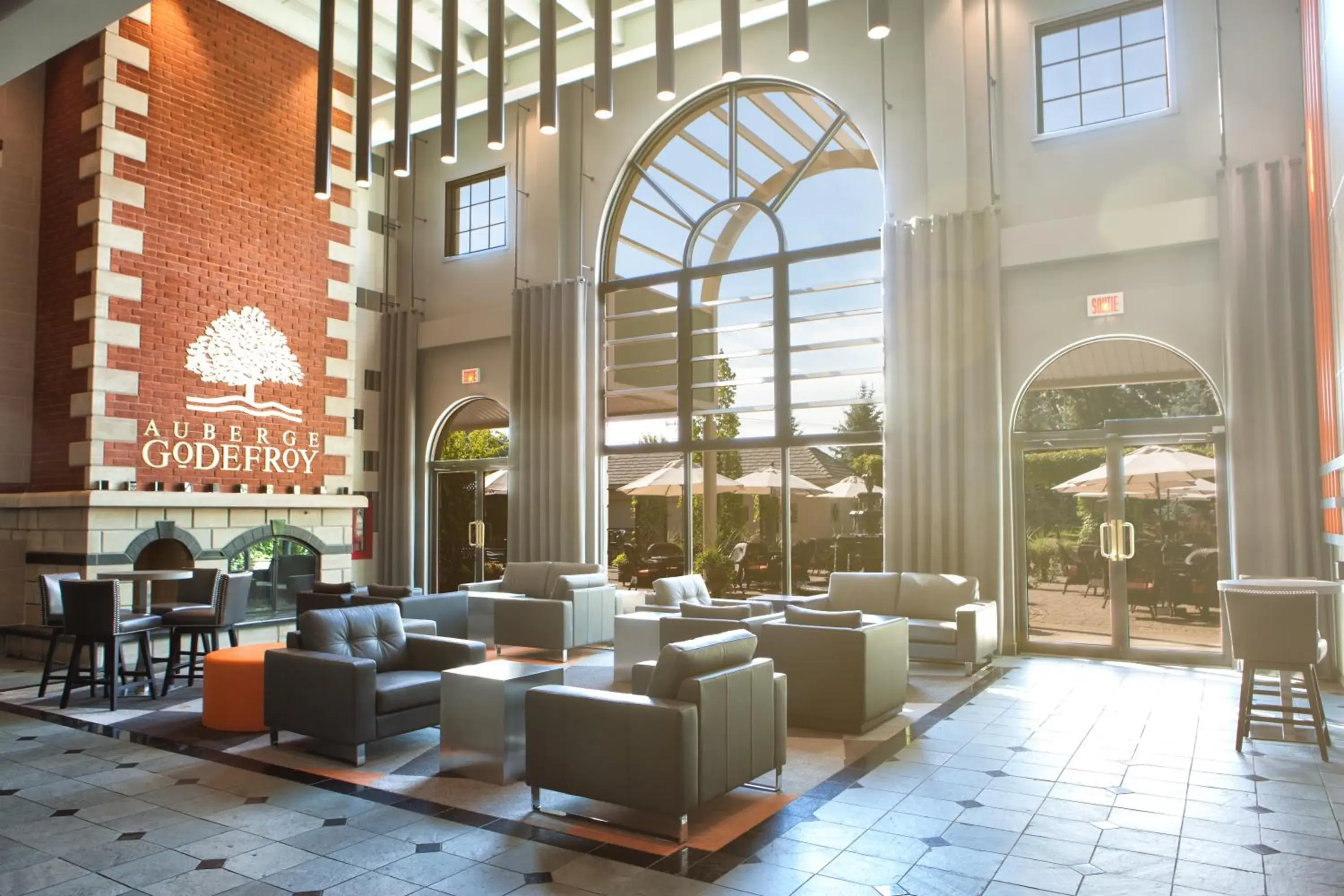 Lobby or reception in Auberge Godefroy Lobby or reception in Auberge Godefroy