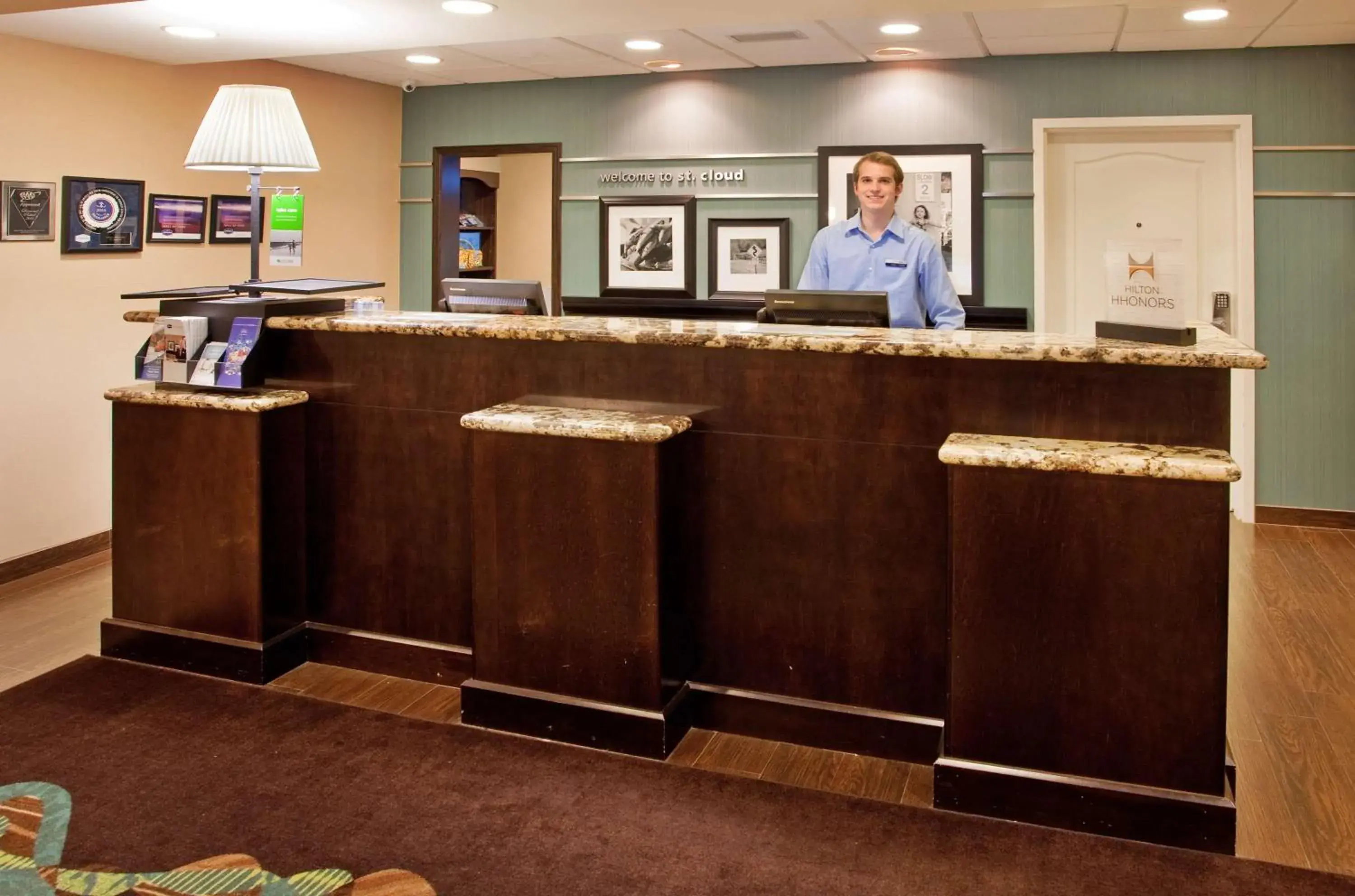 Lobby or reception in Hampton Inn and Suites St. Cloud Lobby or reception in Hampton Inn and Suites St. Cloud