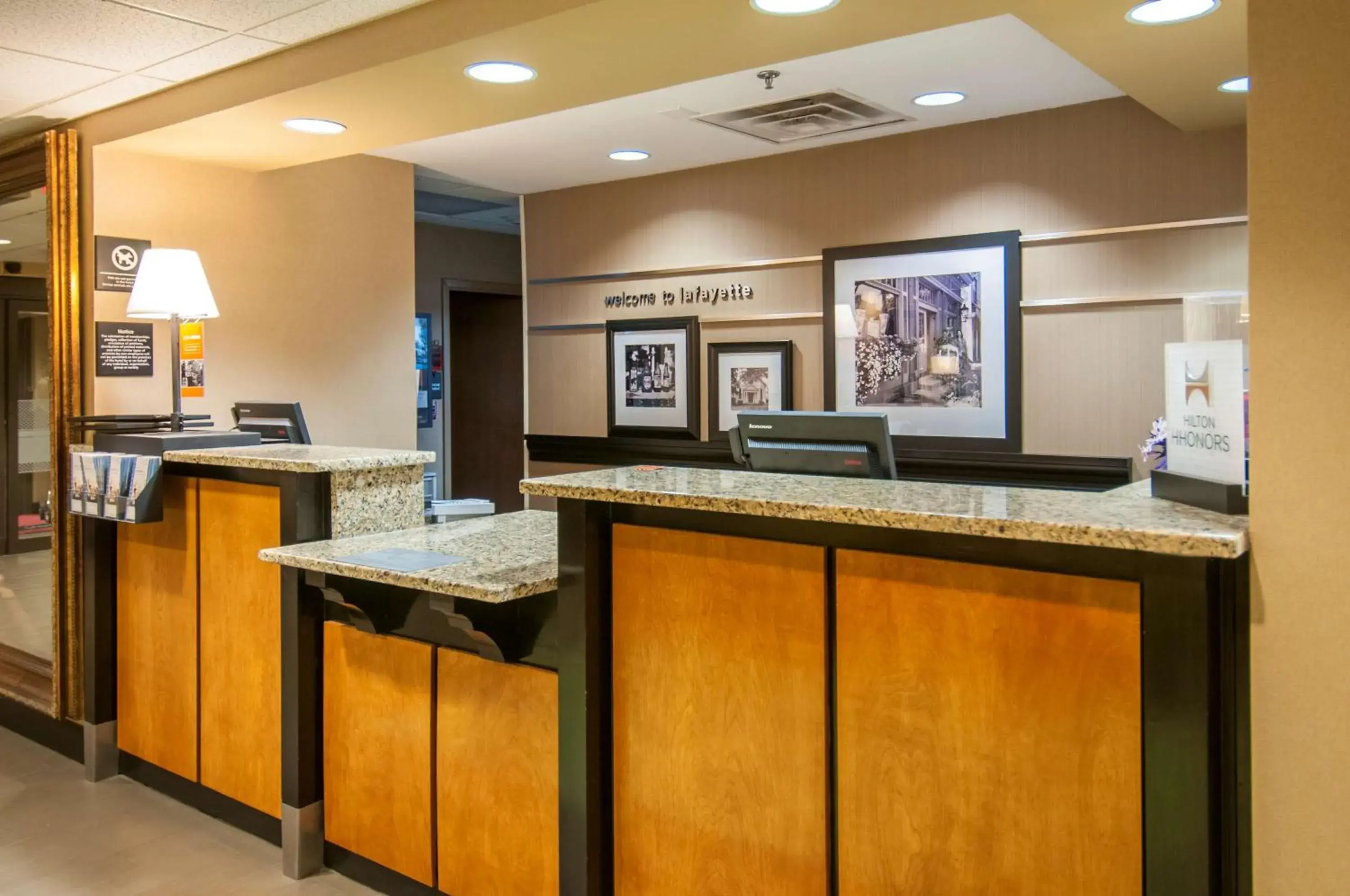 Lobby or reception in Hampton Inn Lafayette Louisiana Lobby or reception in Hampton Inn Lafayette Louisiana