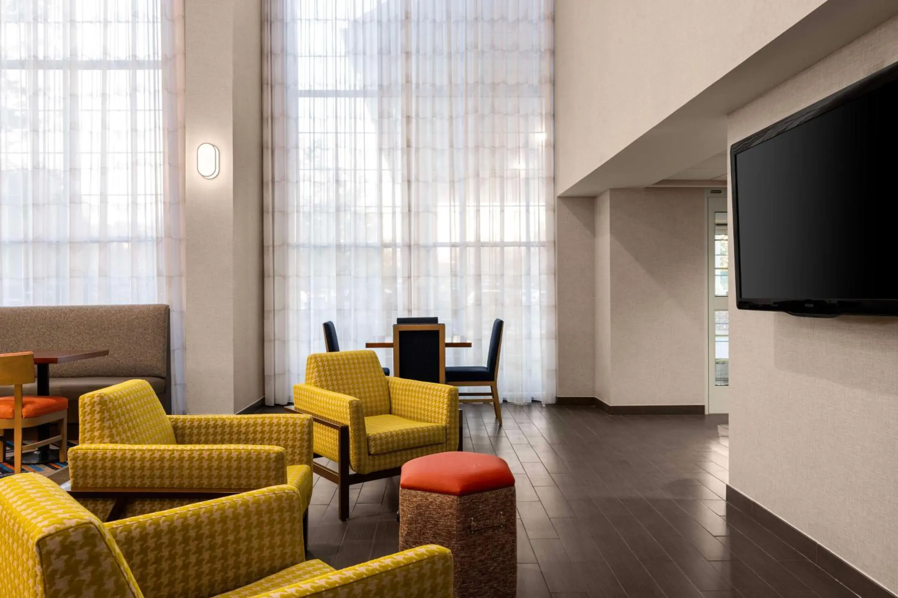 Lobby or reception in Hampton Inn & Suites State College at Williamsburg Square Lobby or reception in Hampton Inn & Suites State College at Williamsburg Square