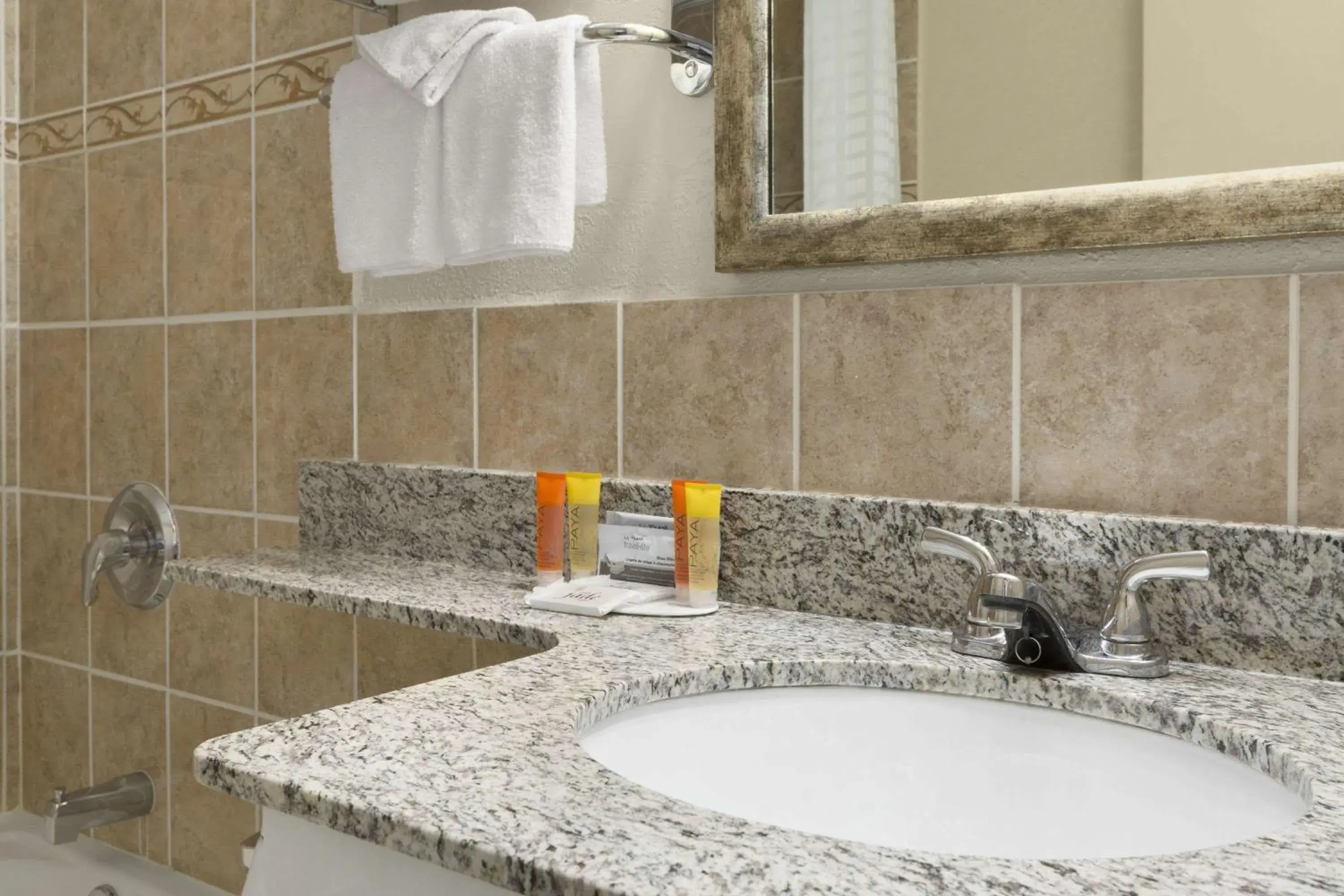 Bathroom in Travelodge by Wyndham Edmonton East Bathroom in Travelodge by Wyndham Edmonton East