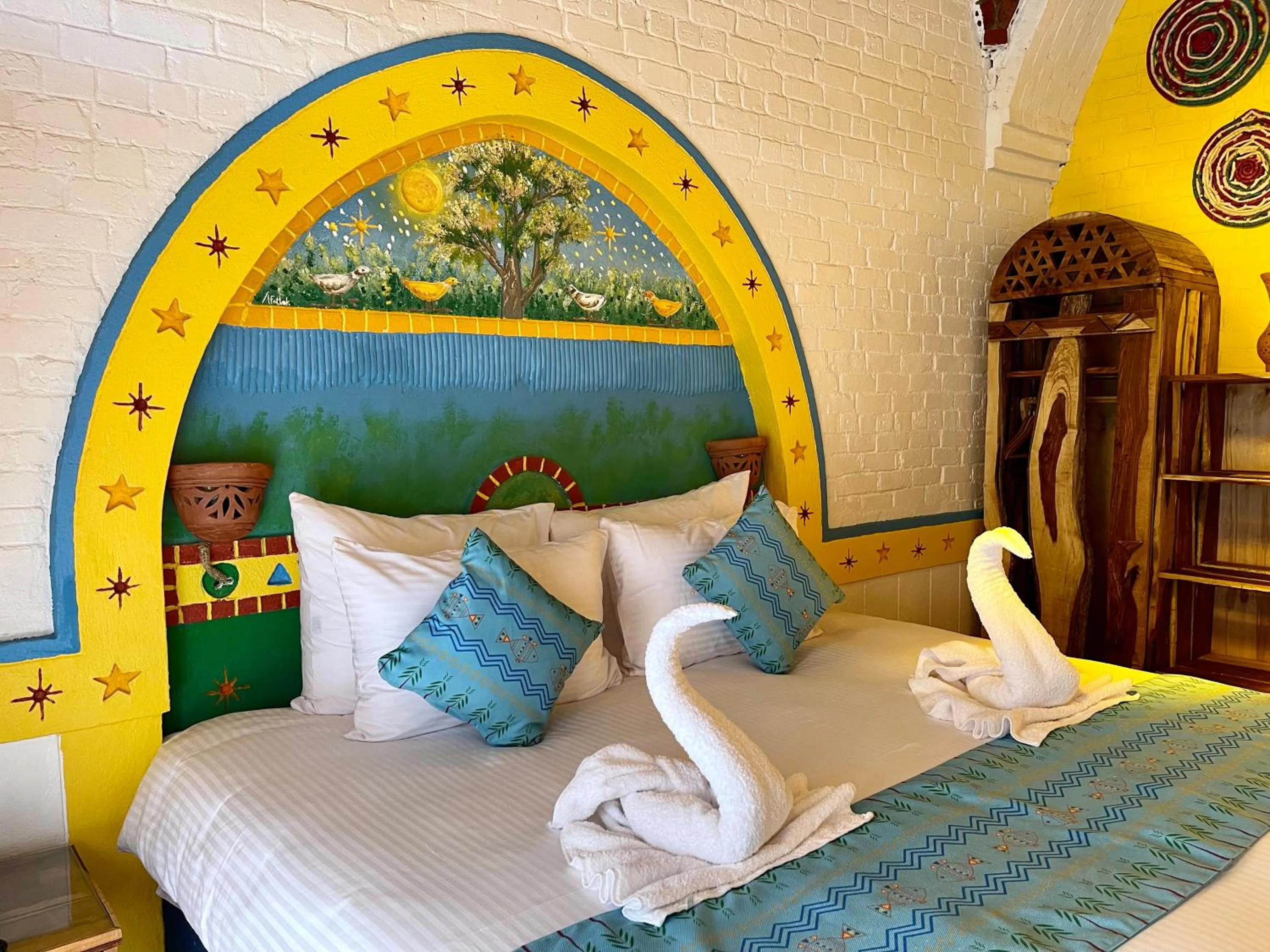 Bed in Kato Dool Wellness Resort