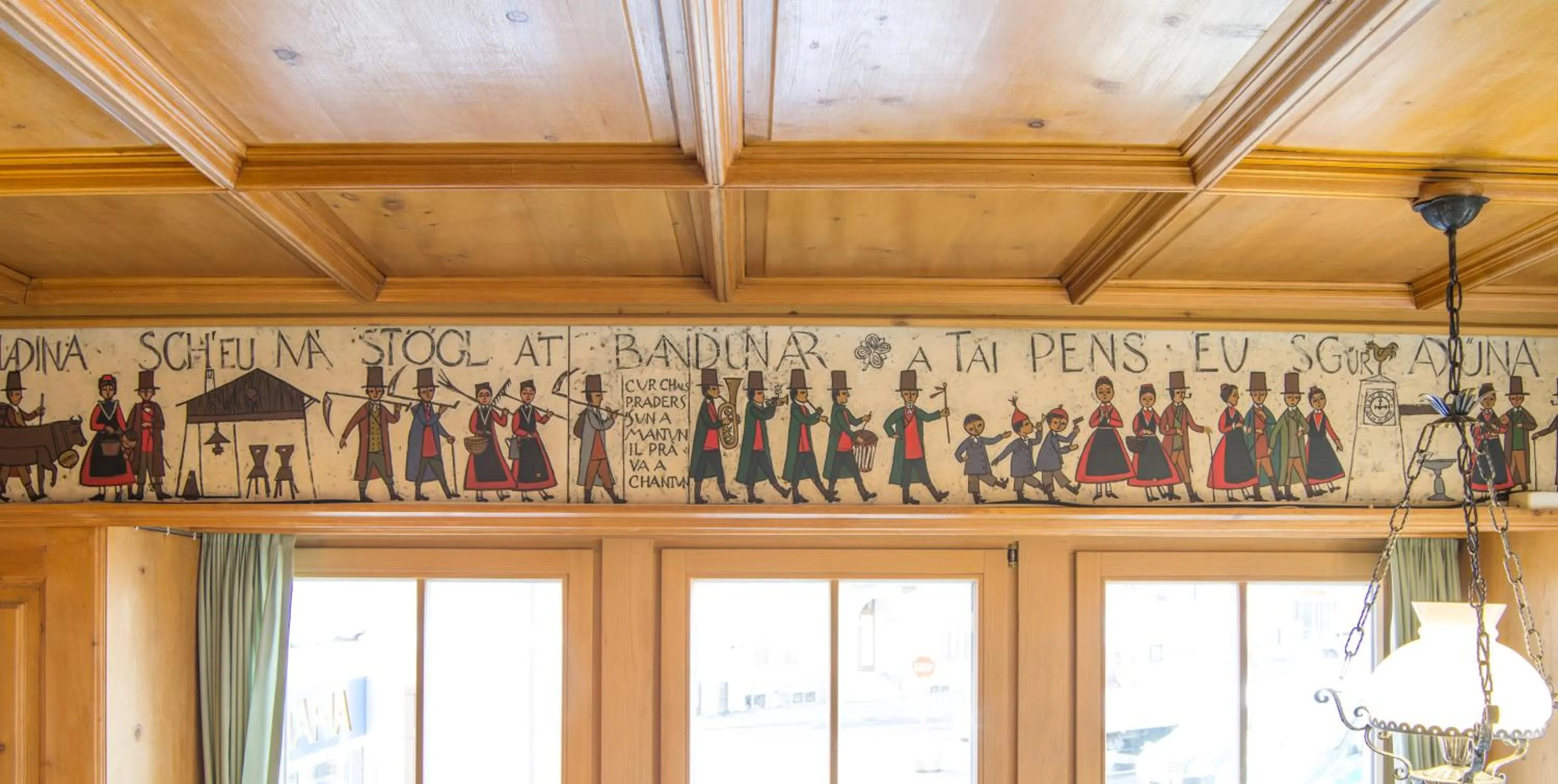 Decorative detail in Hotel Alpina