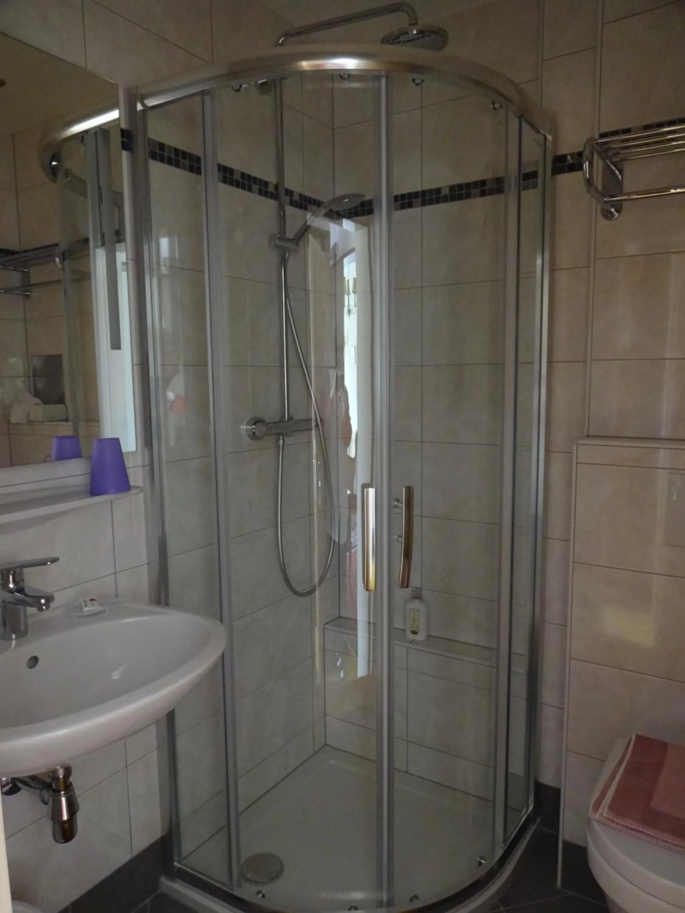 Shower in Hotel Rosner