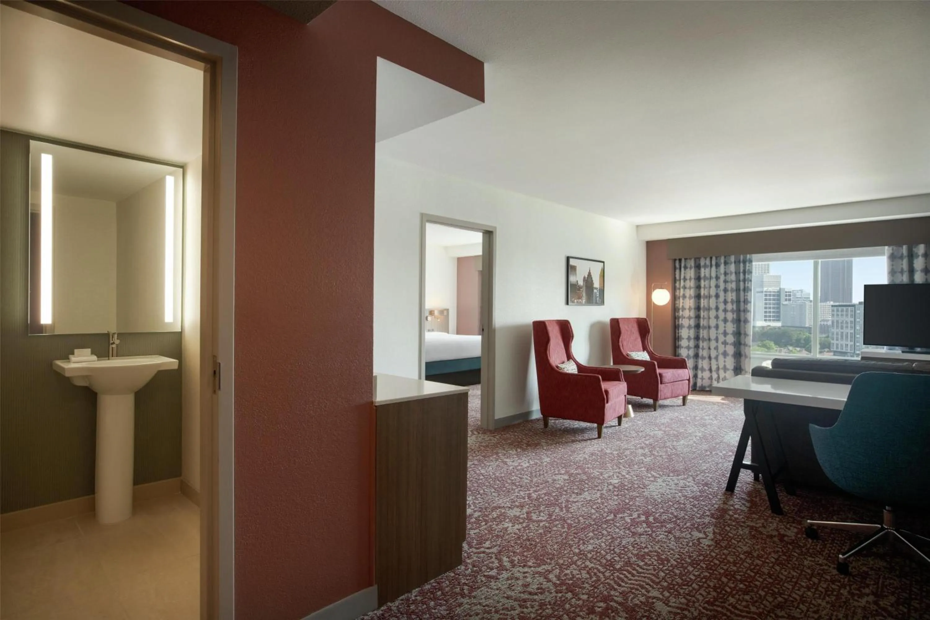 Living room in Hilton Garden Inn Atlanta Downtown