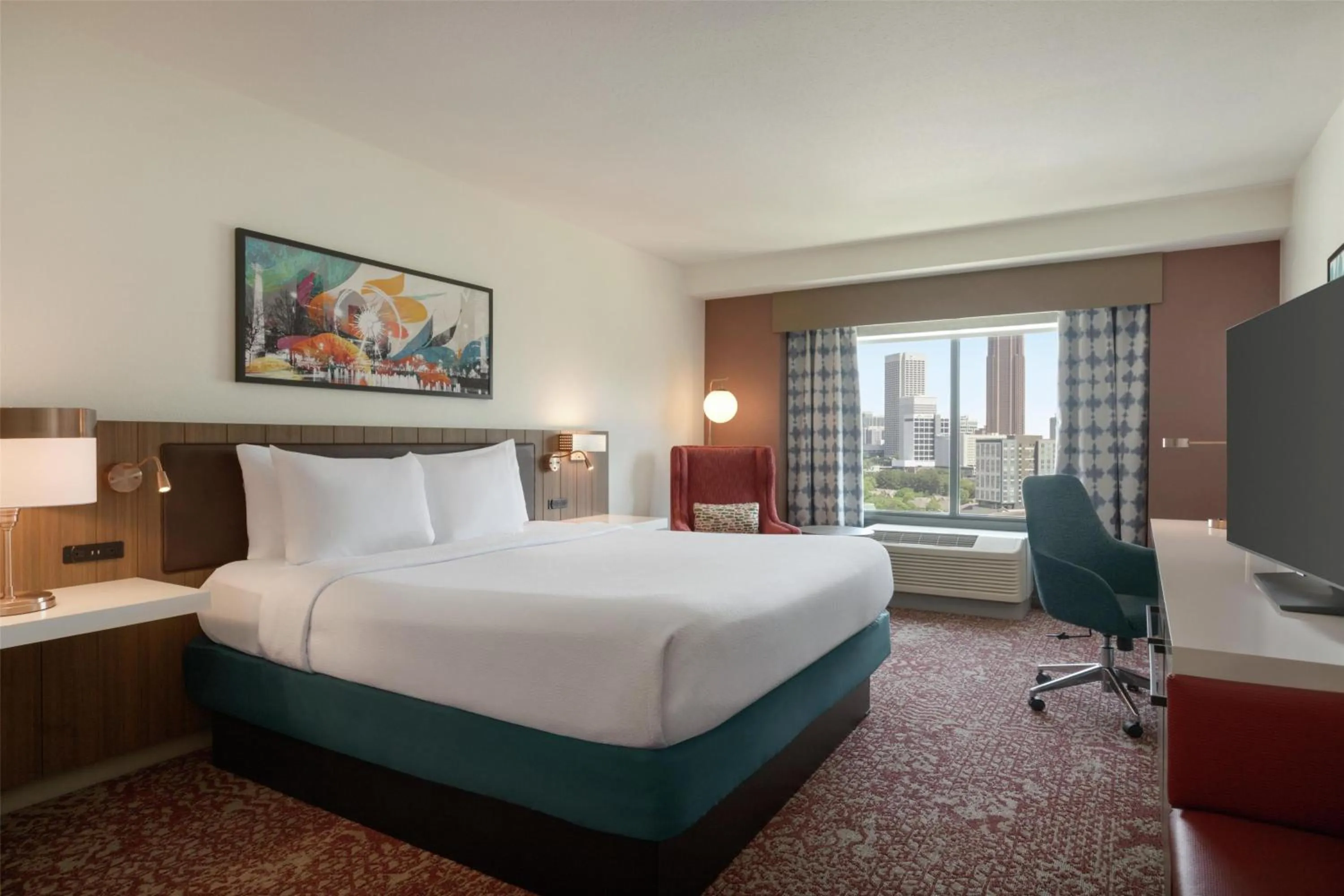 Bed in Hilton Garden Inn Atlanta Downtown