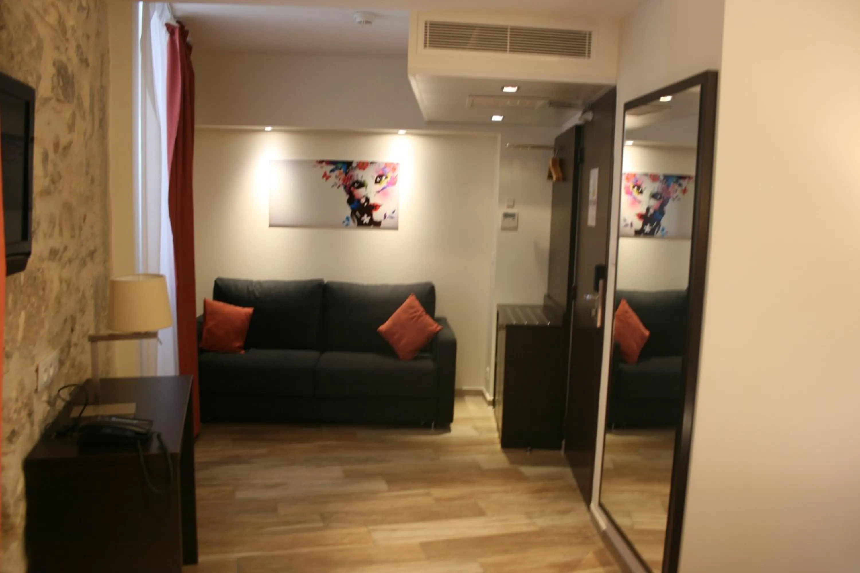 Seating area in Central Hotel