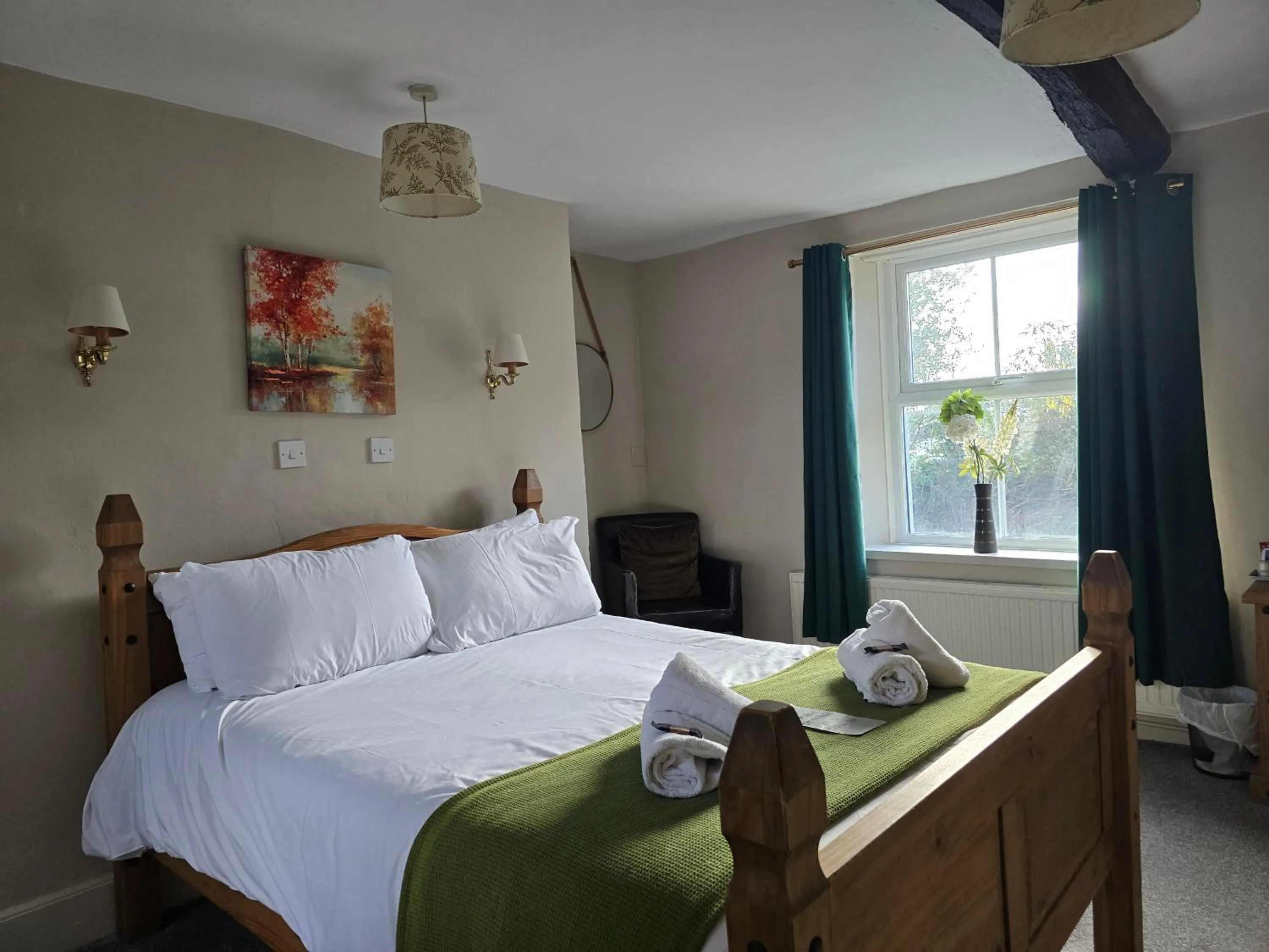 Bed in Littledean House Hotel