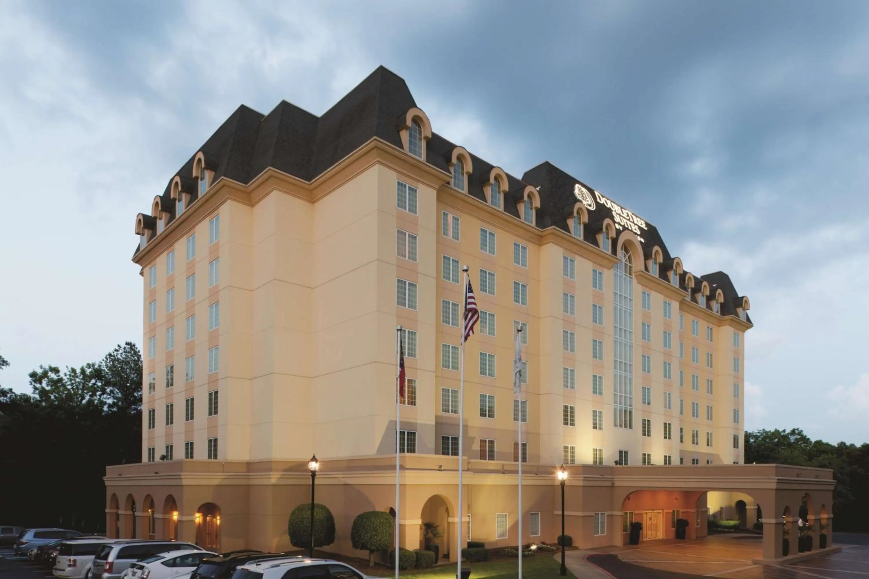 Property building in Doubletree Suites by Hilton at The Battery Atlanta