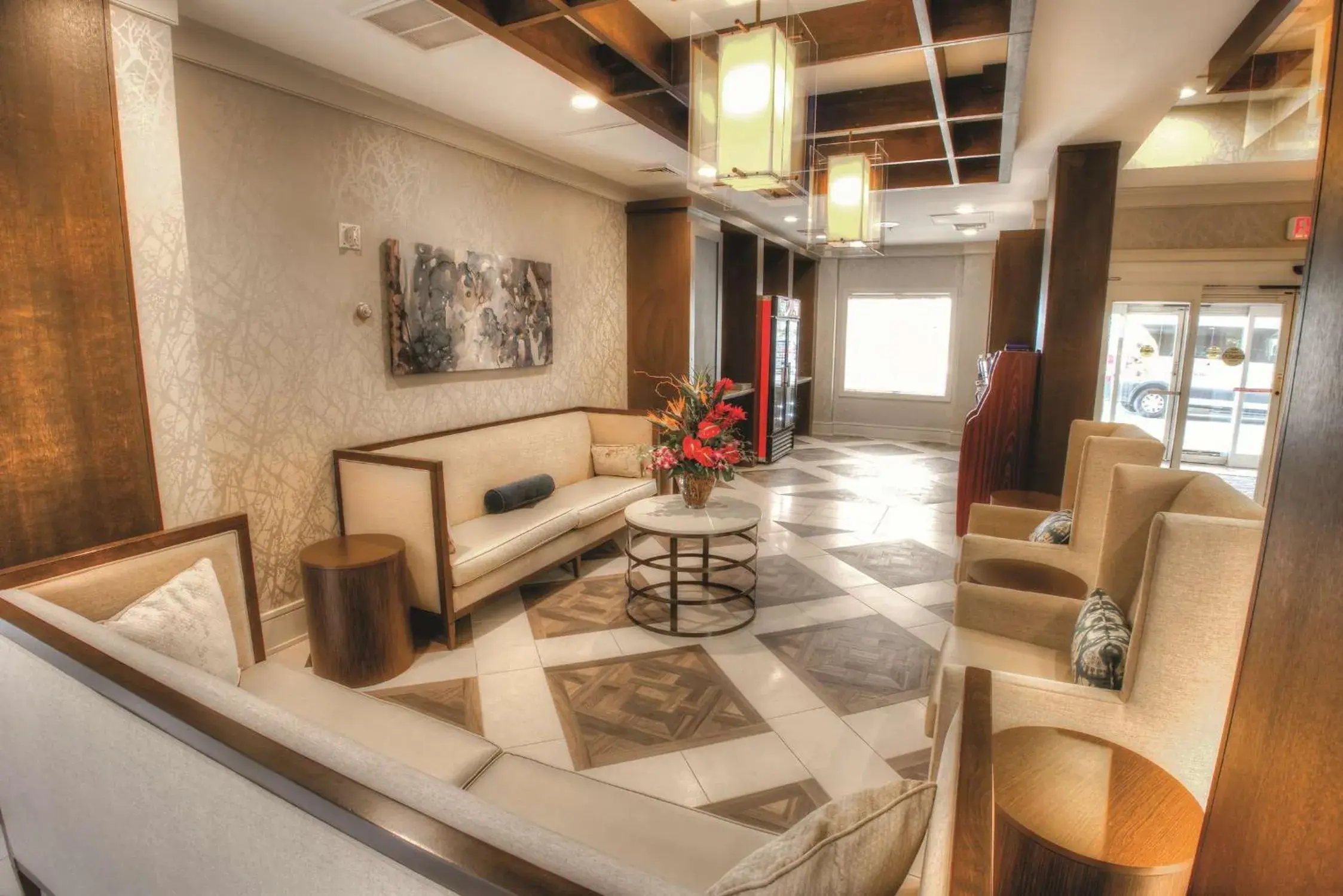 Lobby or reception in Doubletree Suites by Hilton at The Battery Atlanta Lobby or reception in Doubletree Suites by Hilton at The Battery Atlanta