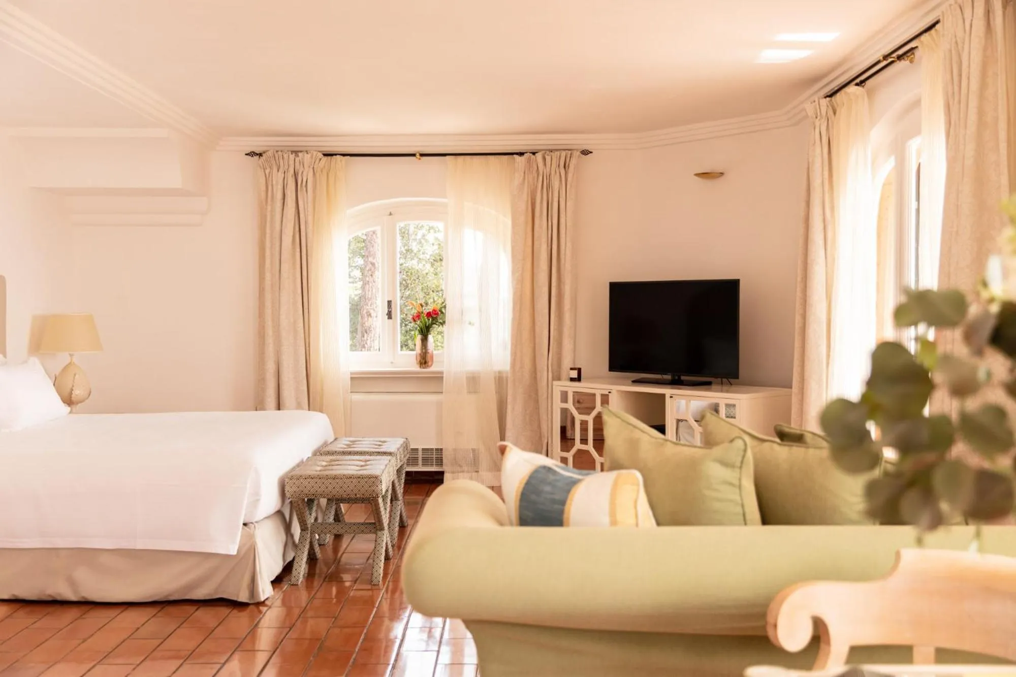 Living room, Bed in Il Pellicano