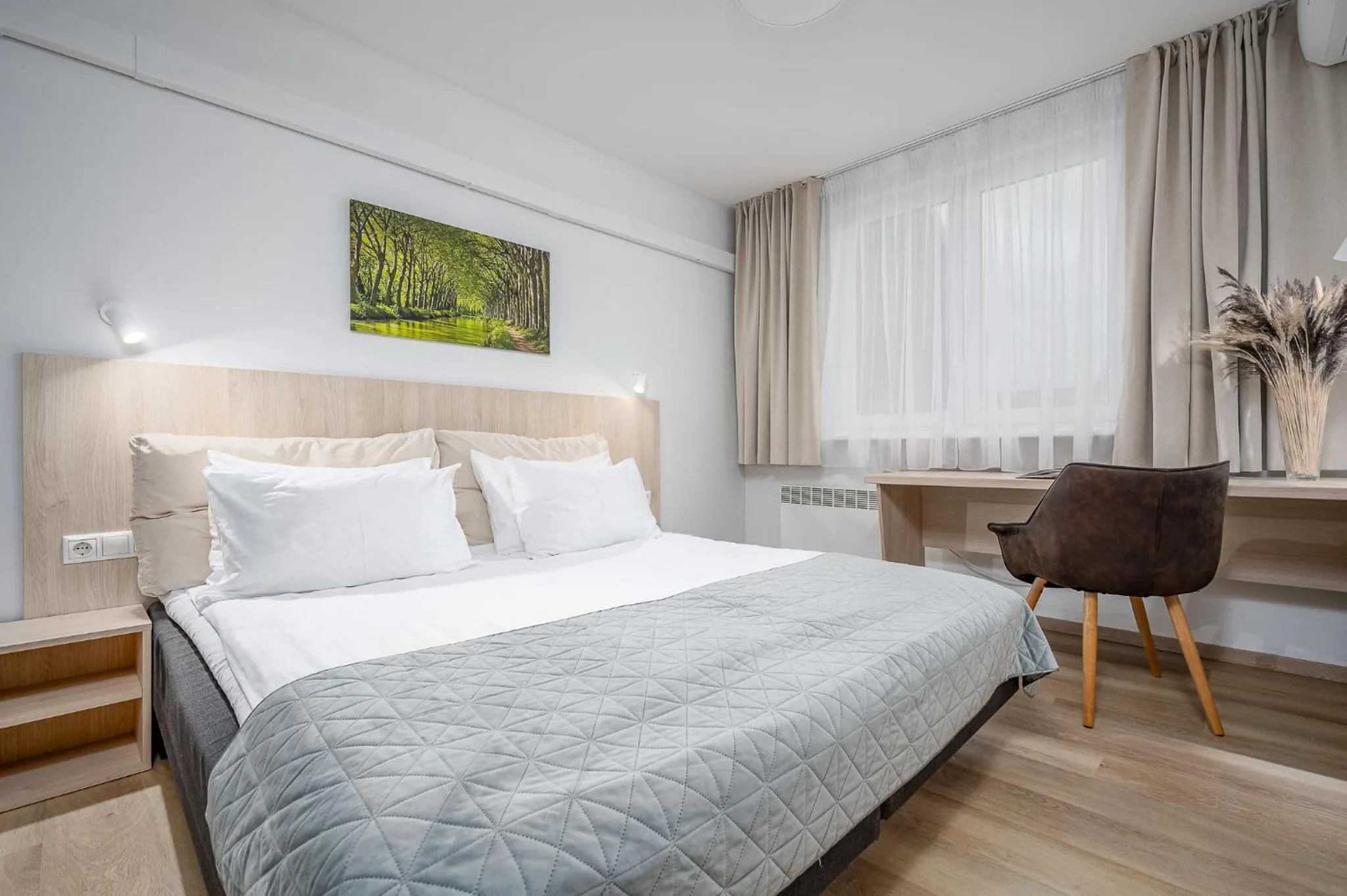 Bed in HOME Apart-Hotel Vilnius
