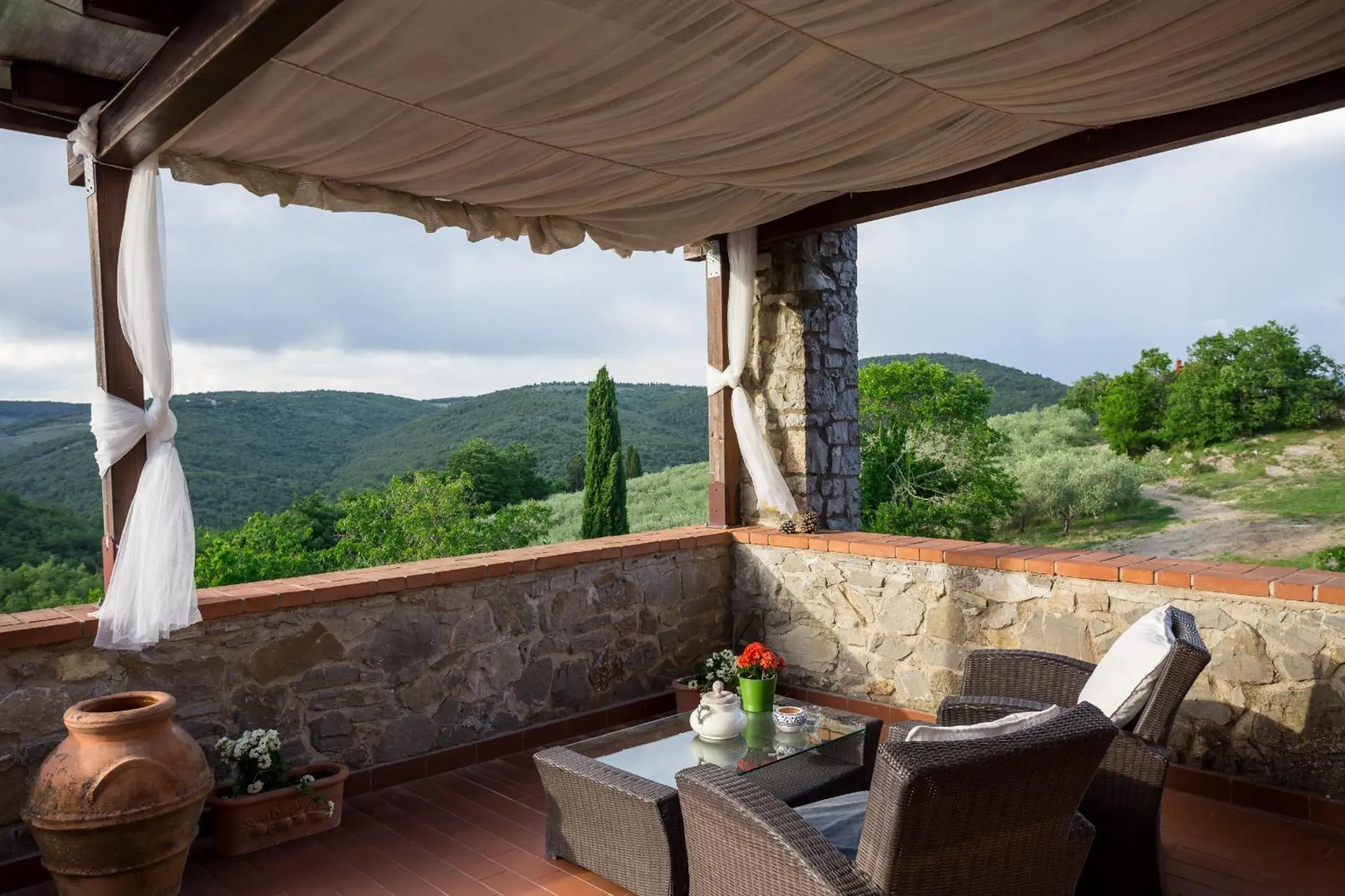 Deluxe Double Room with Panoramic View in Villa Di Capovento Deluxe Double Room with Panoramic View in Villa Di Capovento
