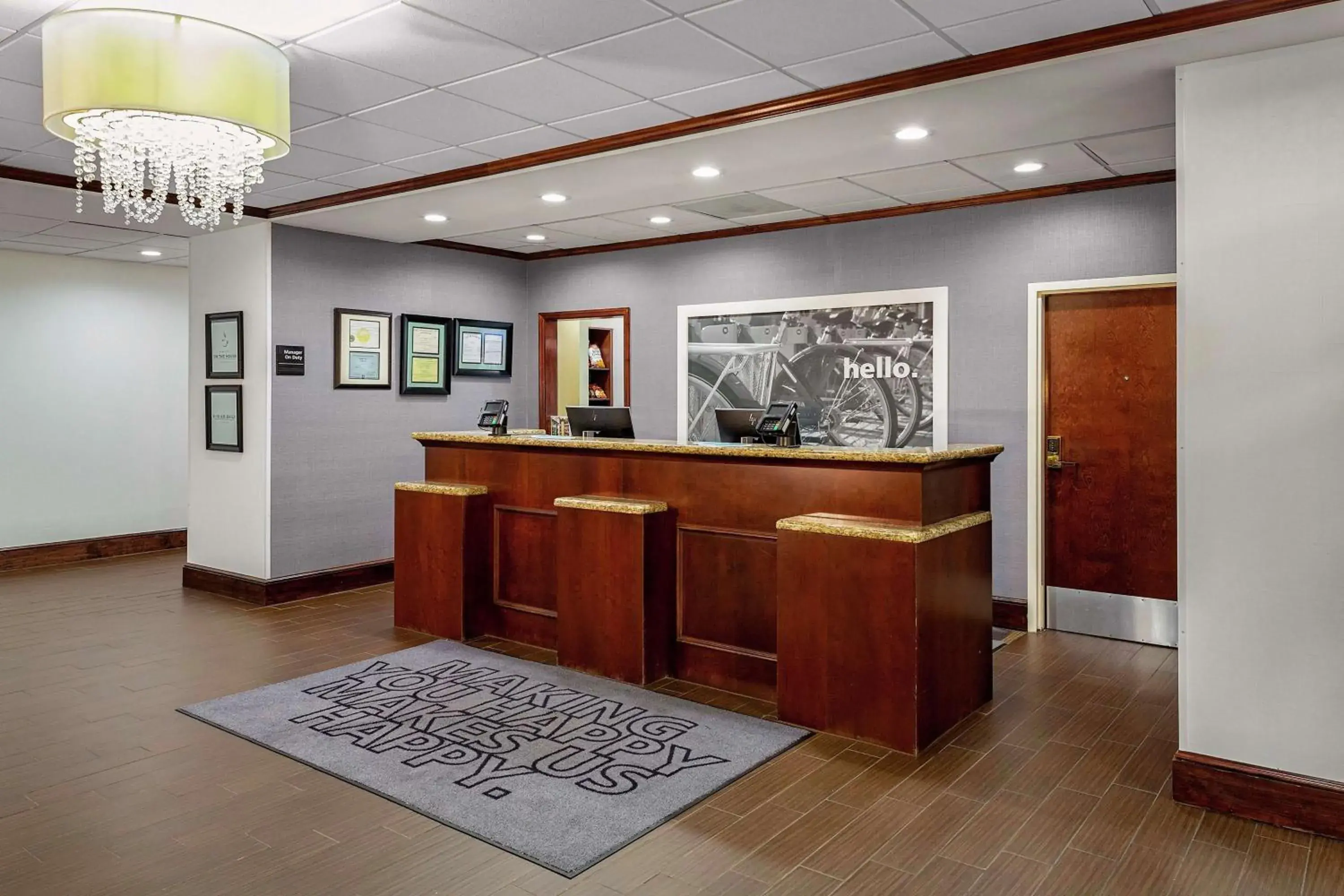 Lobby or reception in Hampton Inn Atlanta-Fairburn Lobby or reception in Hampton Inn Atlanta-Fairburn