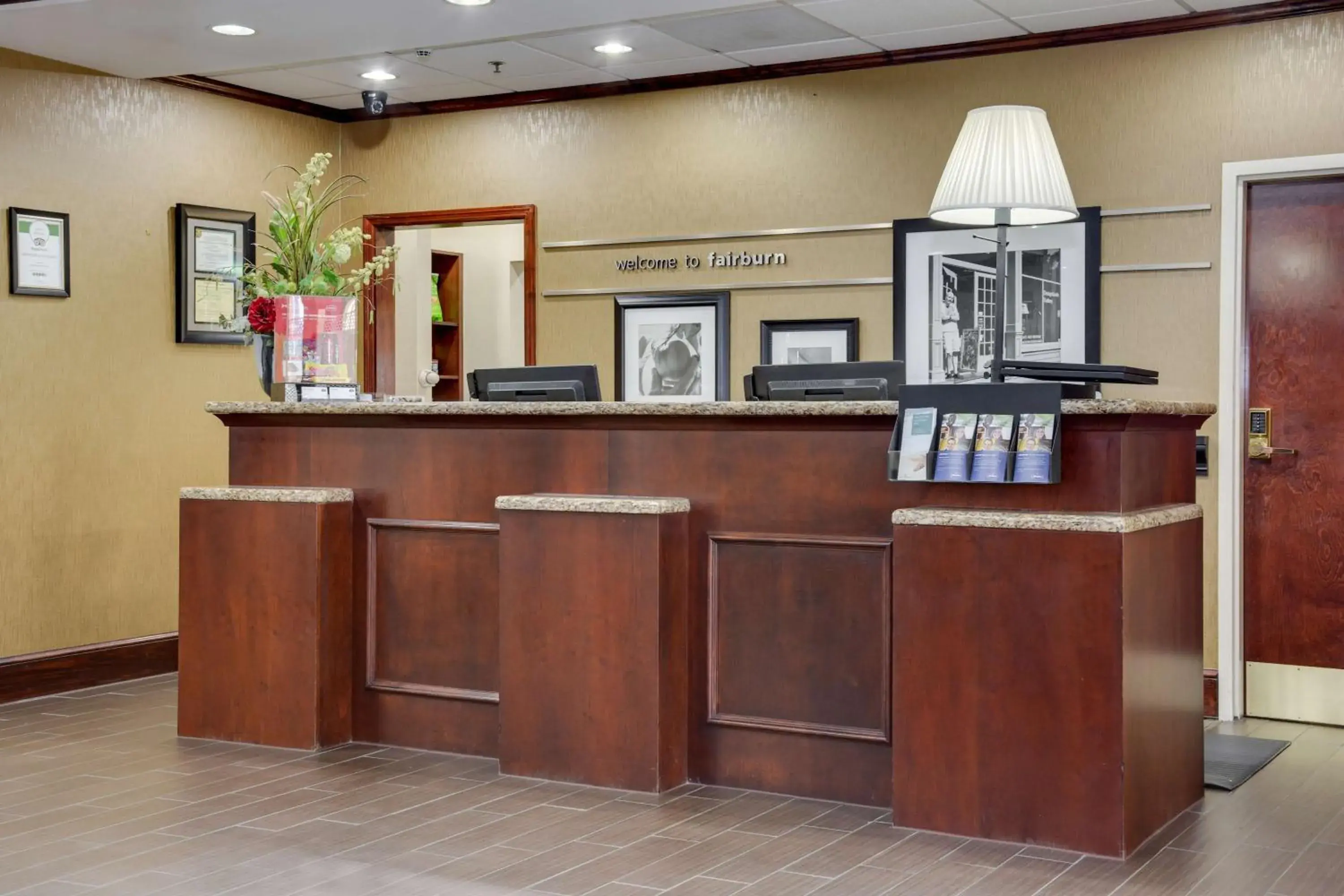 Lobby or reception in Hampton Inn Atlanta-Fairburn Lobby or reception in Hampton Inn Atlanta-Fairburn