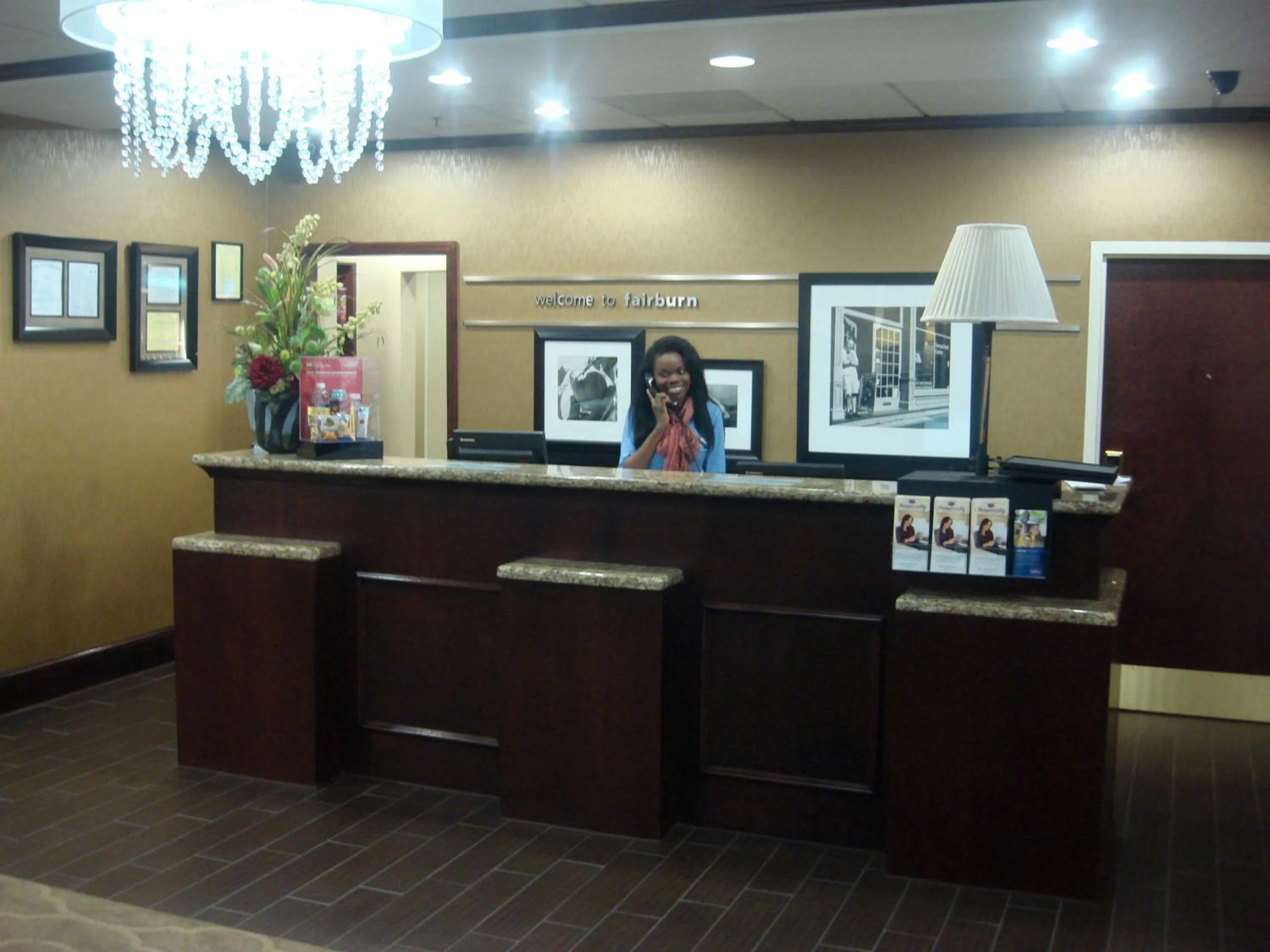 Lobby or reception in Hampton Inn Atlanta-Fairburn
