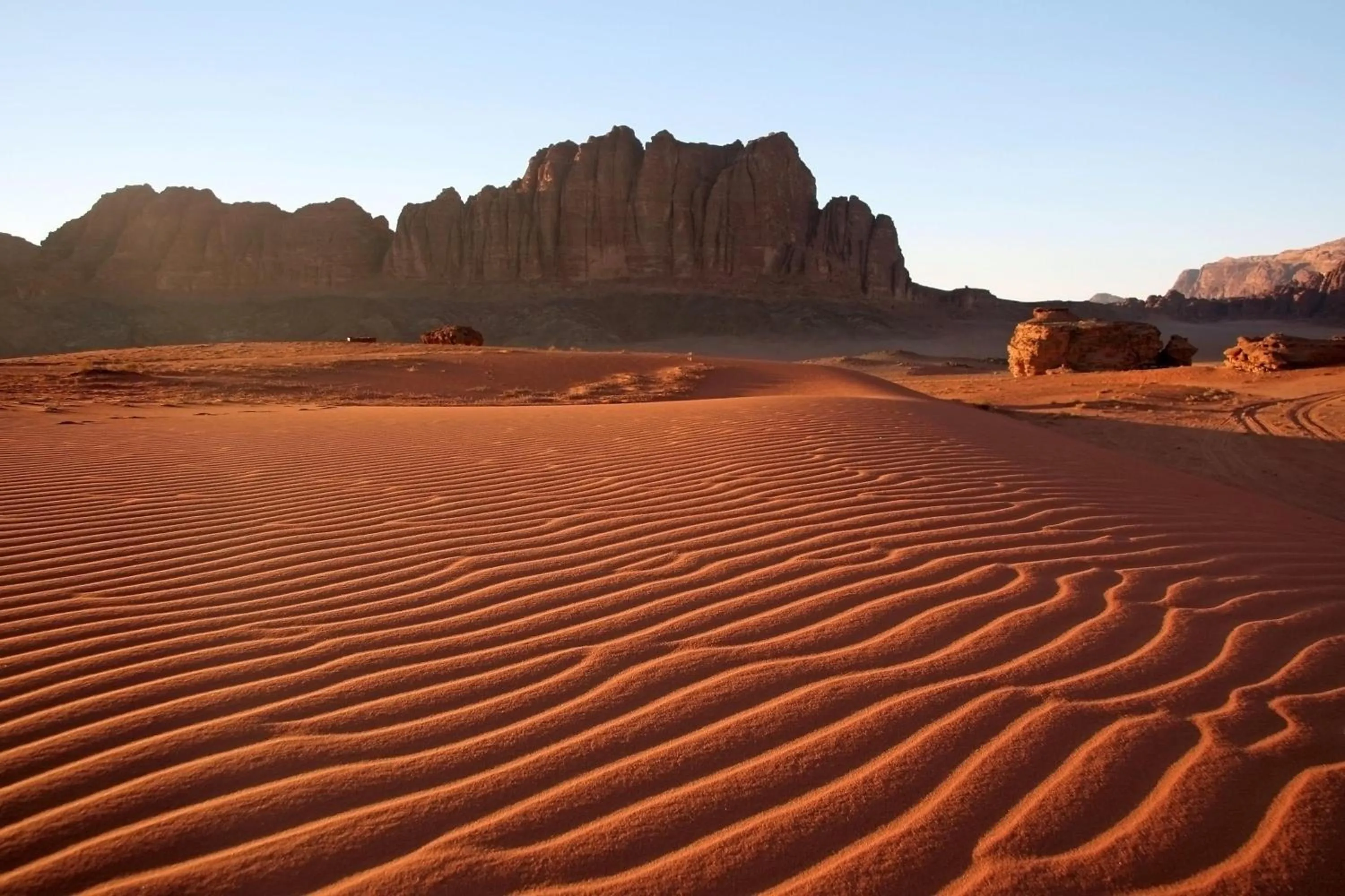 Natural landscape in Desert Rock camp