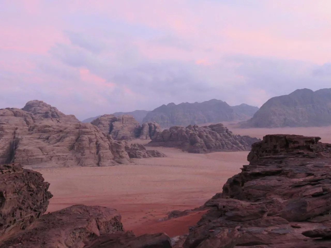 Natural landscape in Desert Rock camp