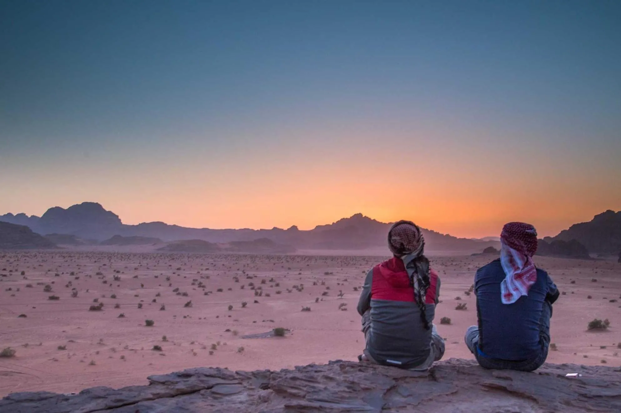 Sunset in Desert Rock camp