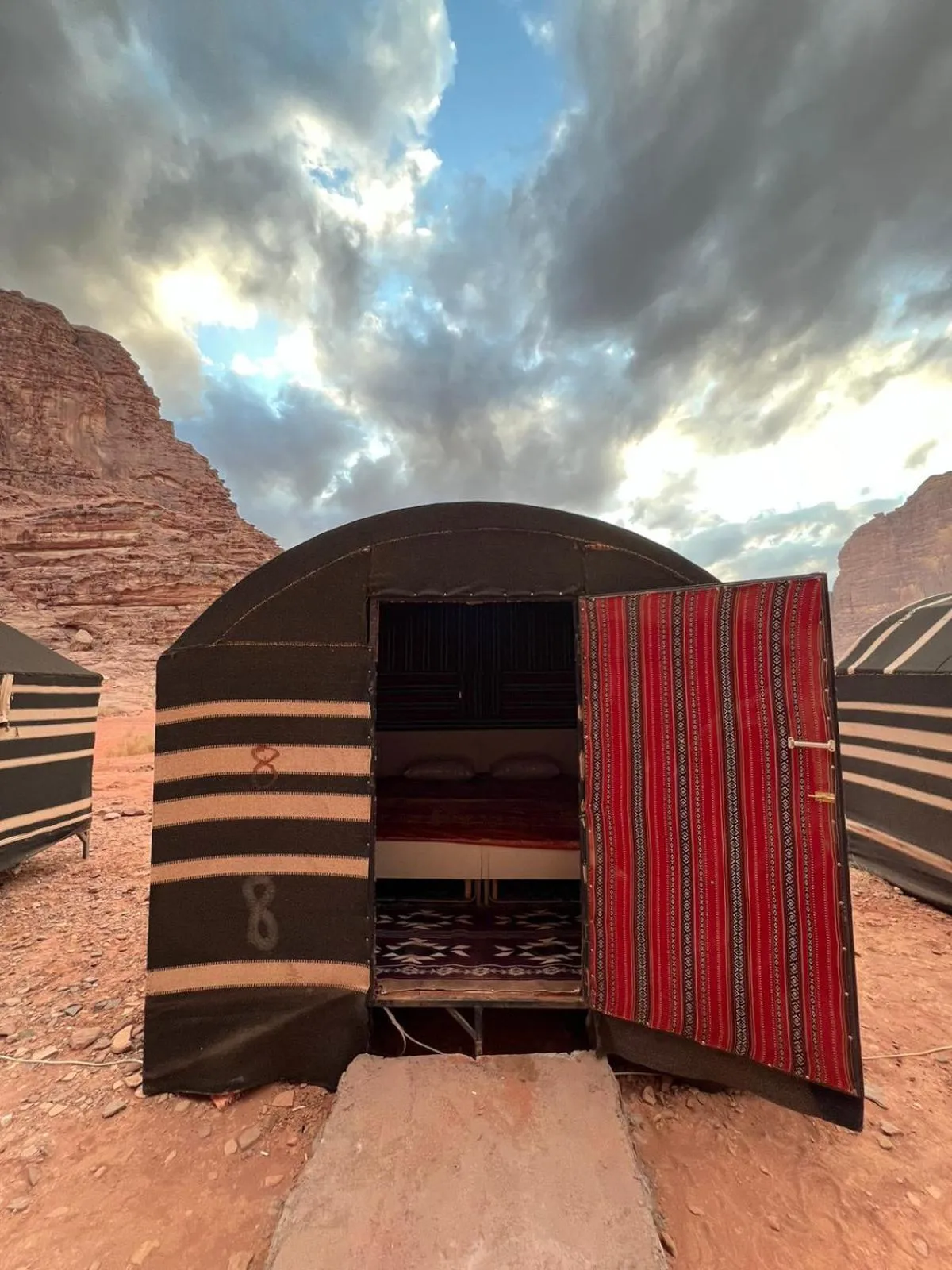 Bedroom in Desert Rock camp