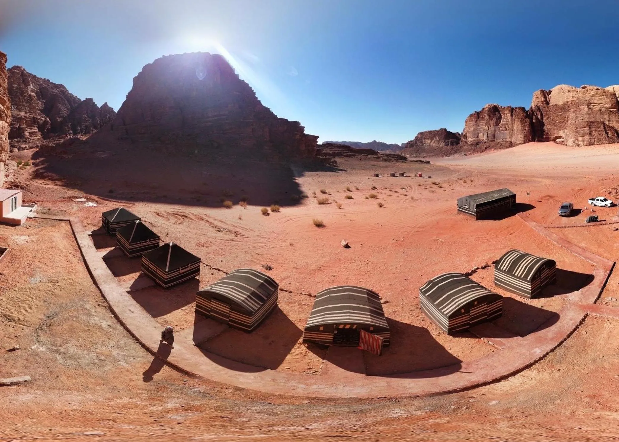 Bird's eye view in Desert Rock camp