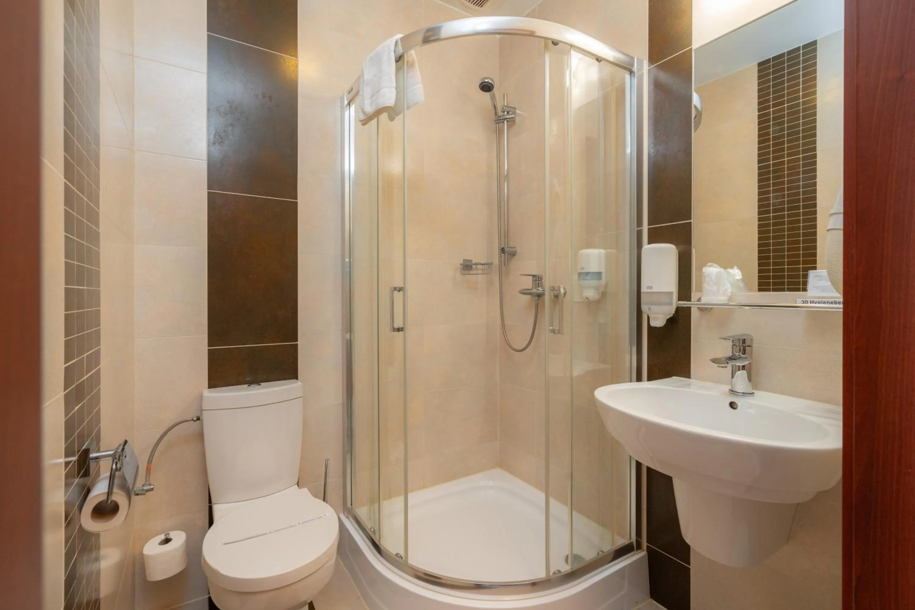 Shower in Hotel Badura