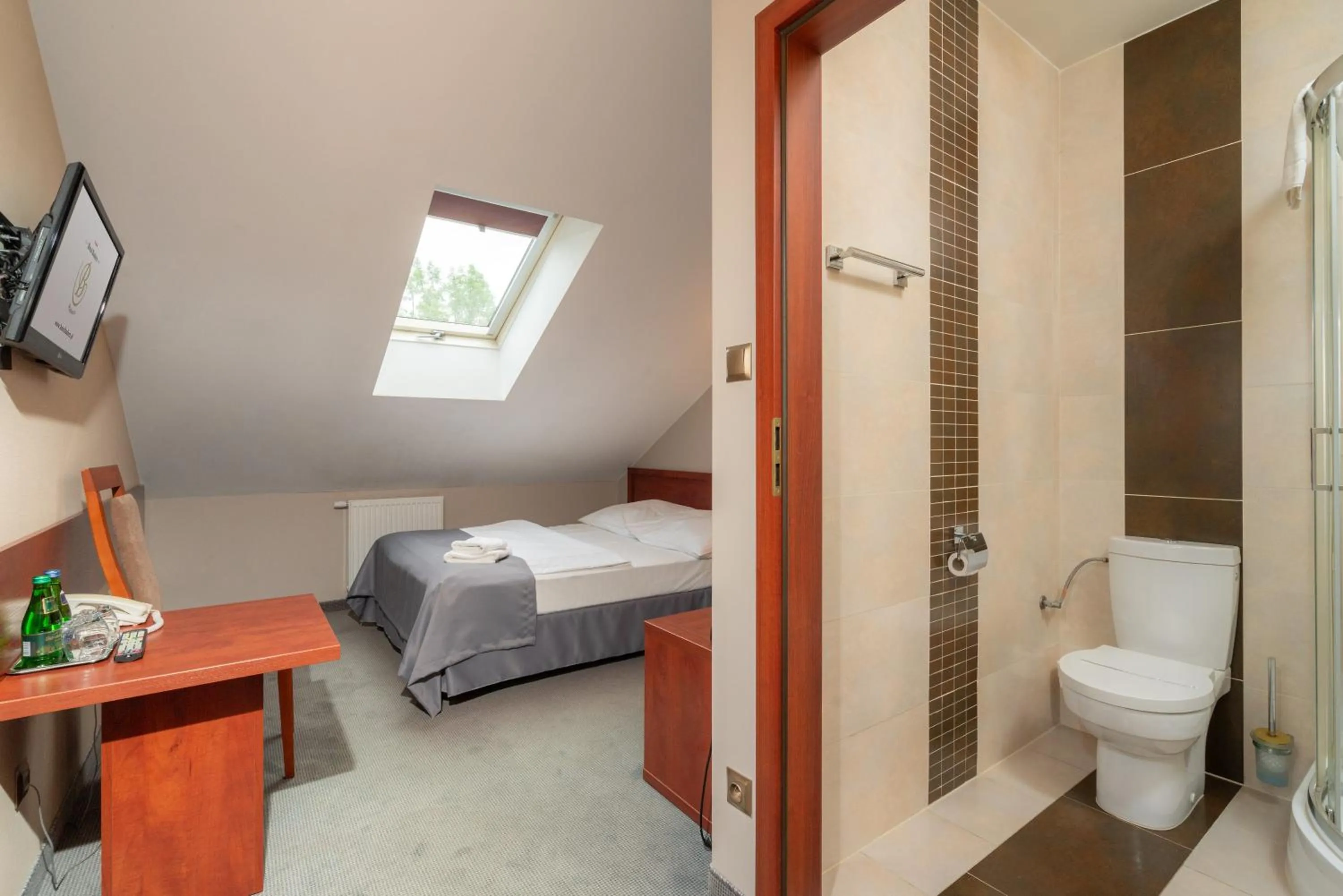 Shower, Bed in Hotel Badura