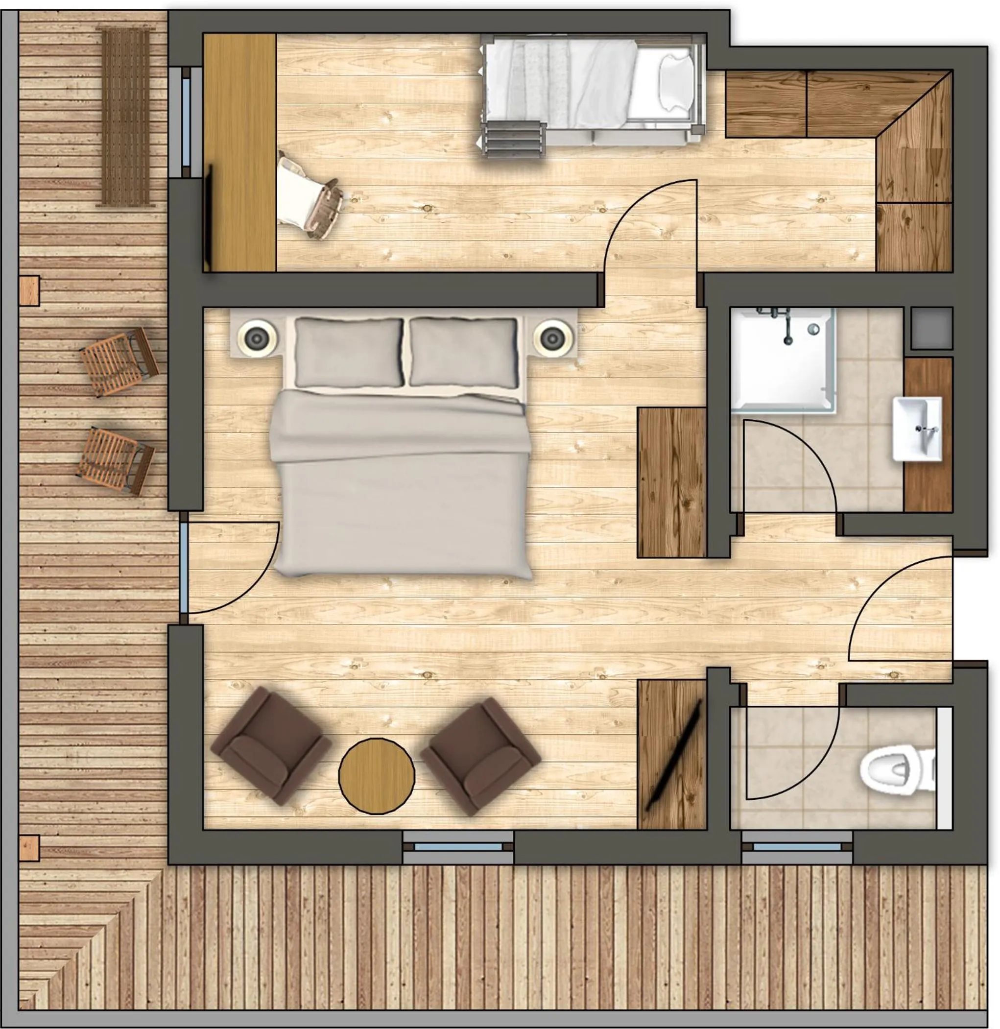 Floor plan in Habachklause Familien Bauernhof Resort