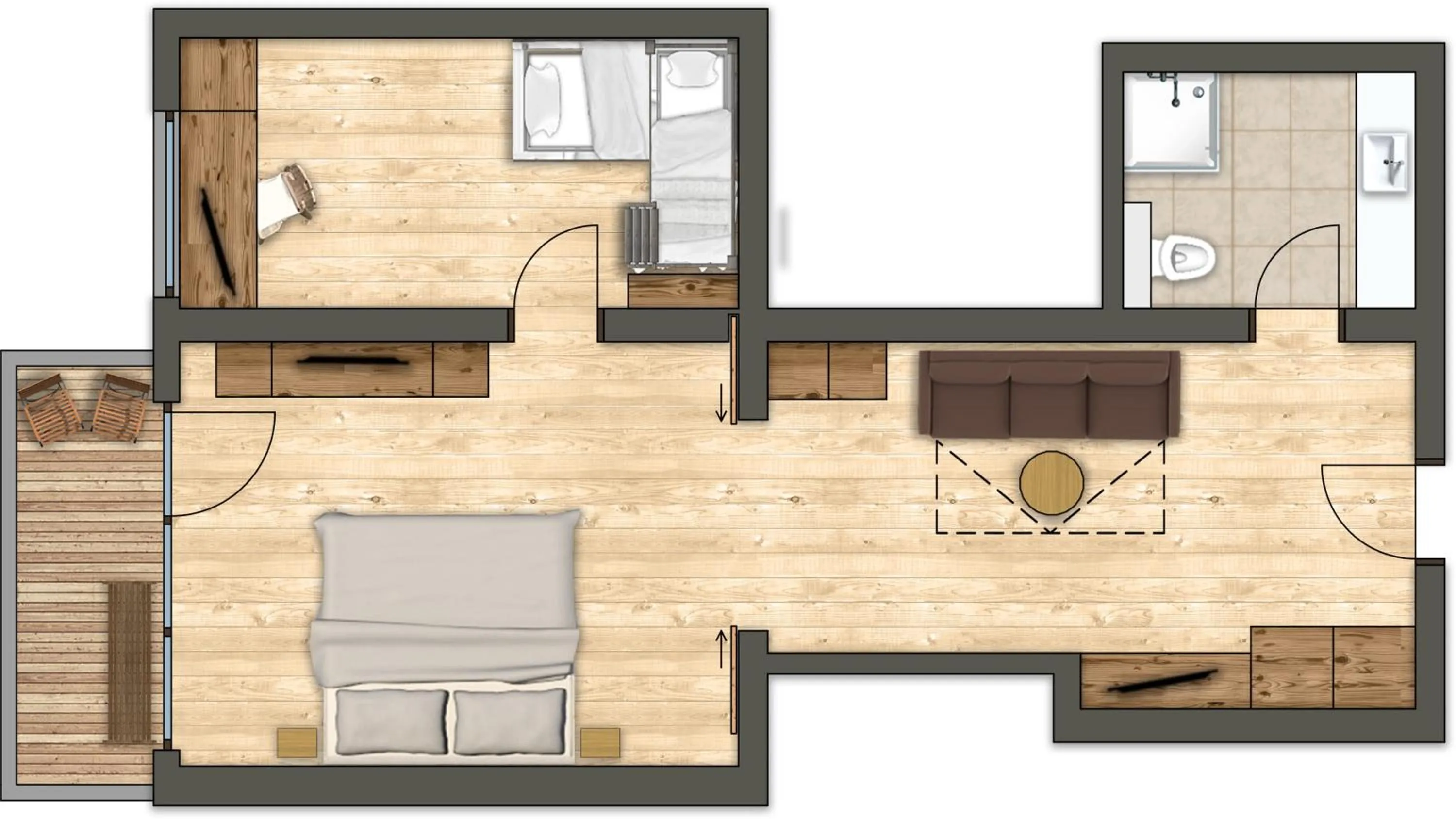 Floor plan in Habachklause Familien Bauernhof Resort
