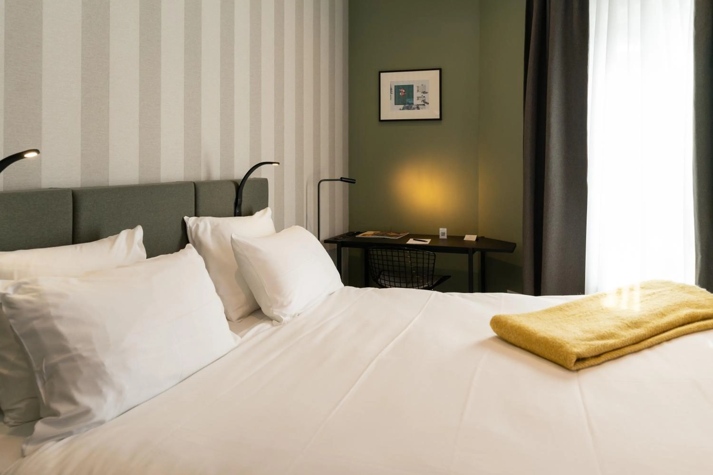 Bed in Hostellerie du Grünewald