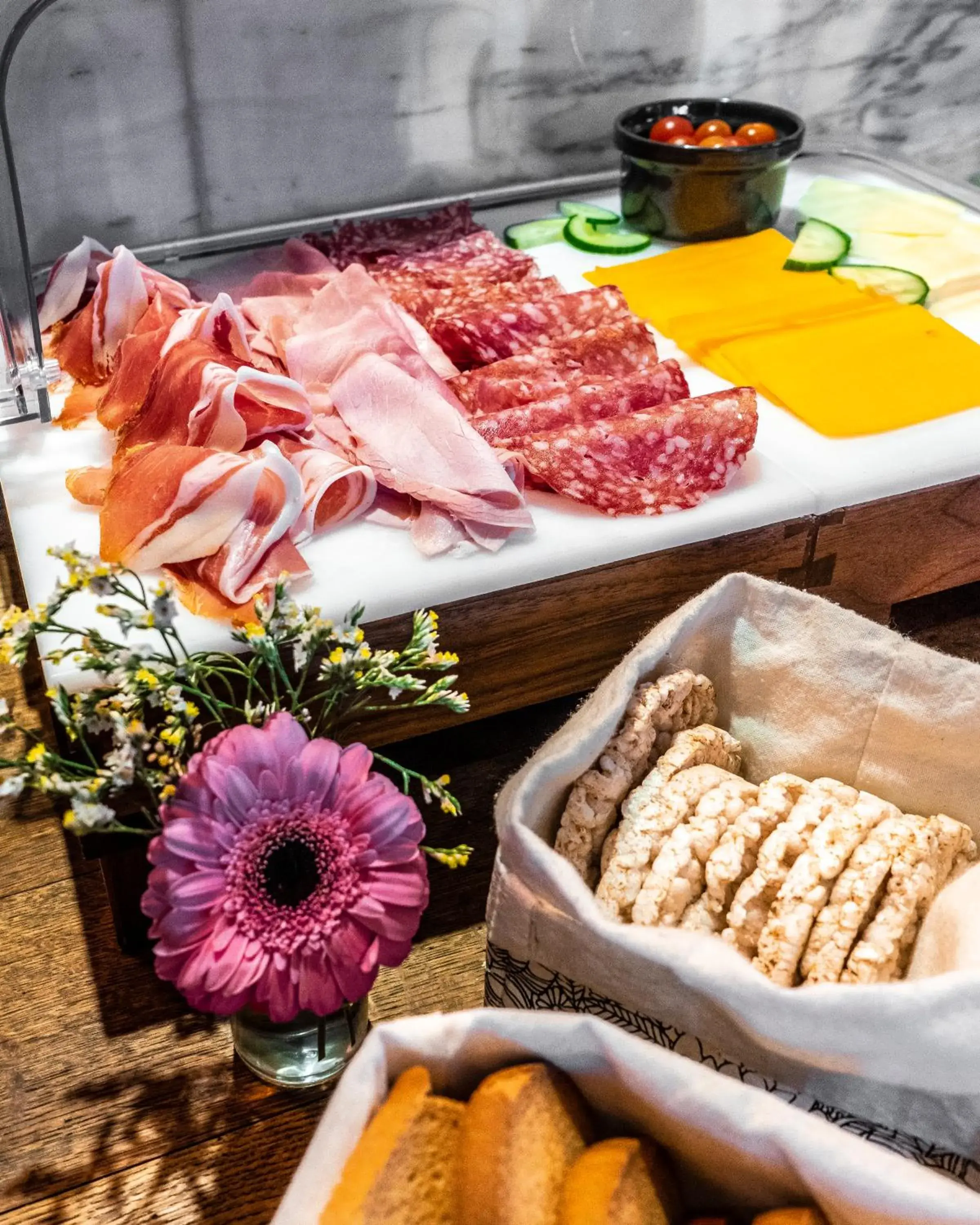 Buffet breakfast in Hostellerie du Grünewald Buffet breakfast in Hostellerie du Grünewald