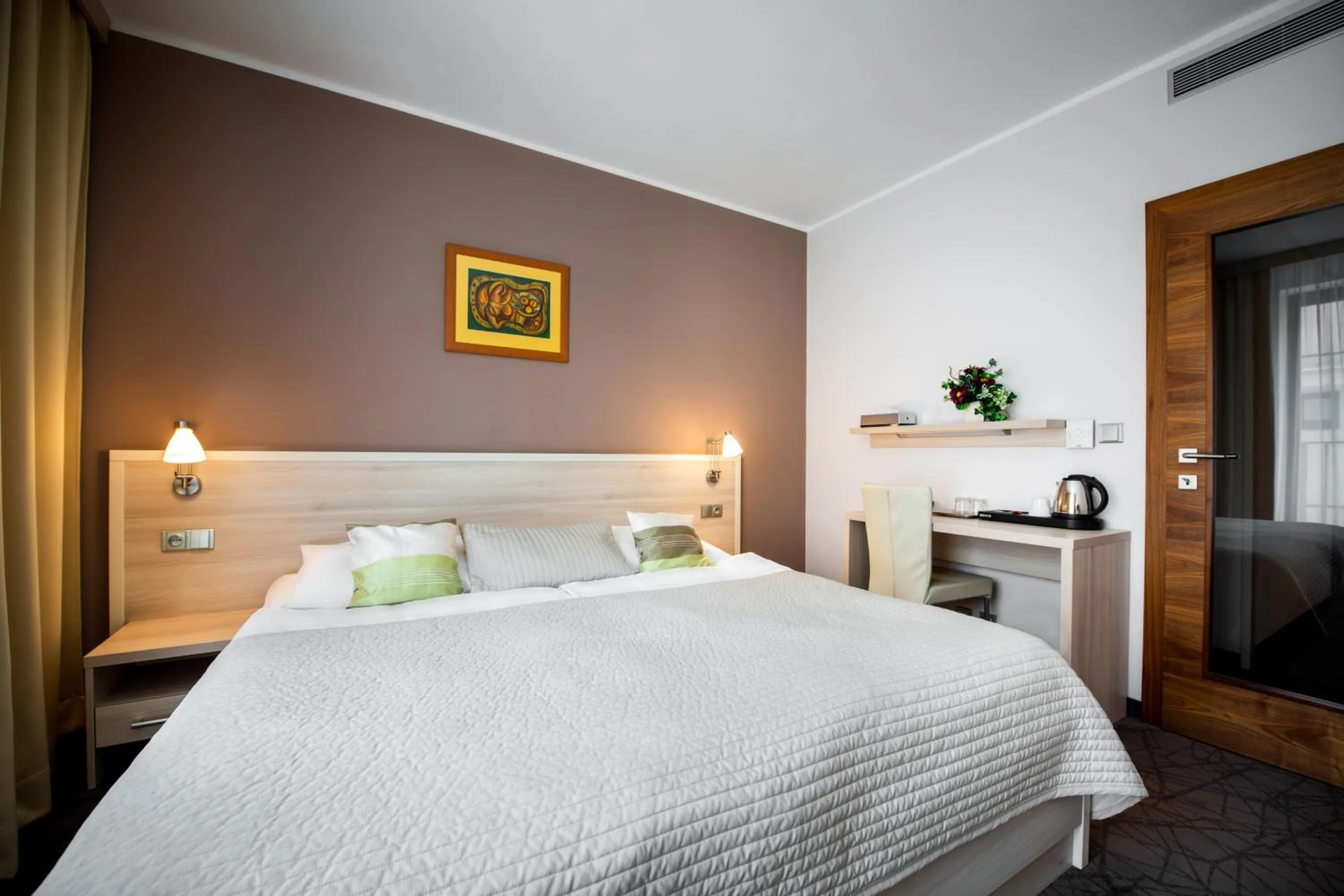 Bed in Hotel Mlynska