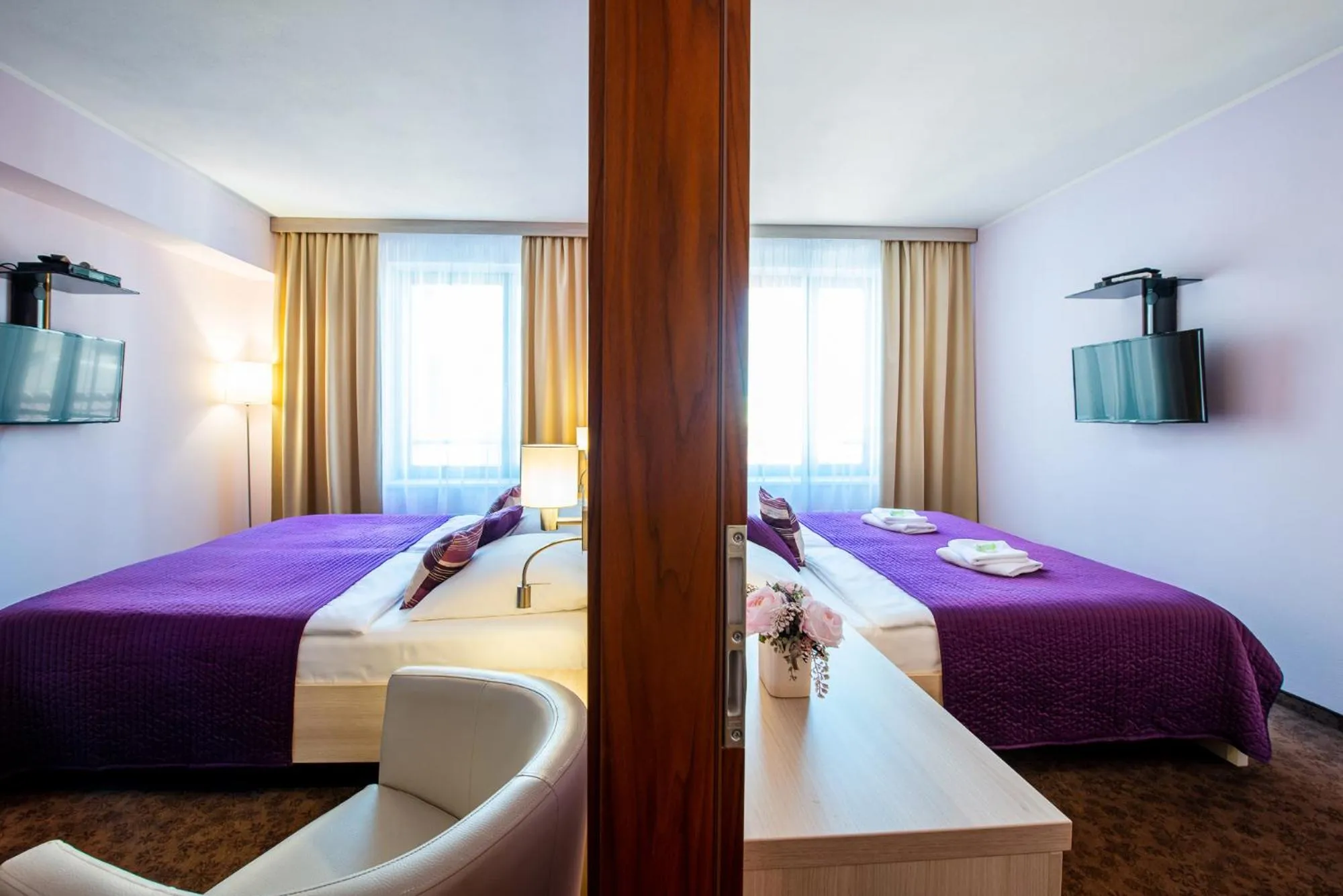 Bed in Hotel Mlynska