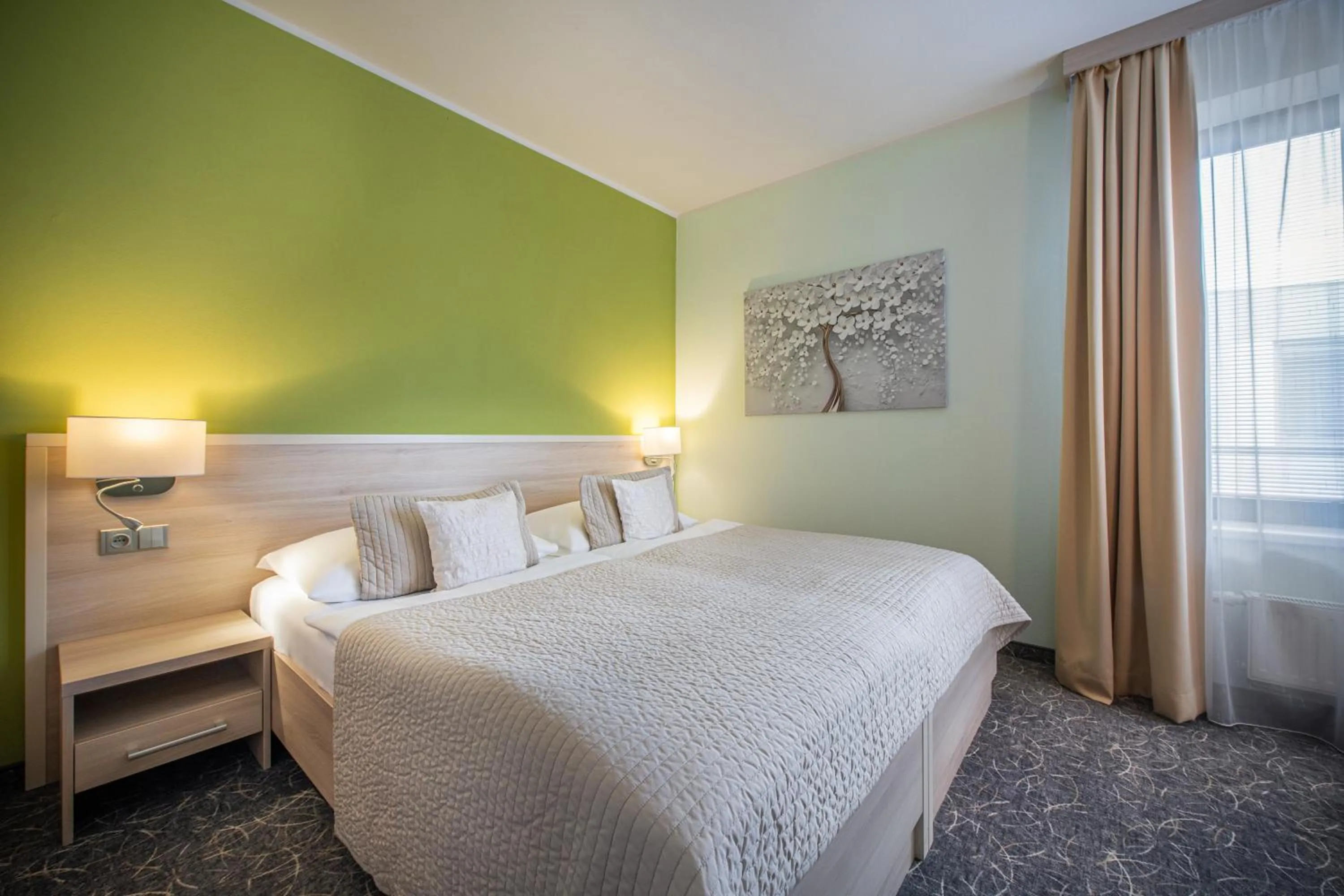 Bed in Hotel Mlynska