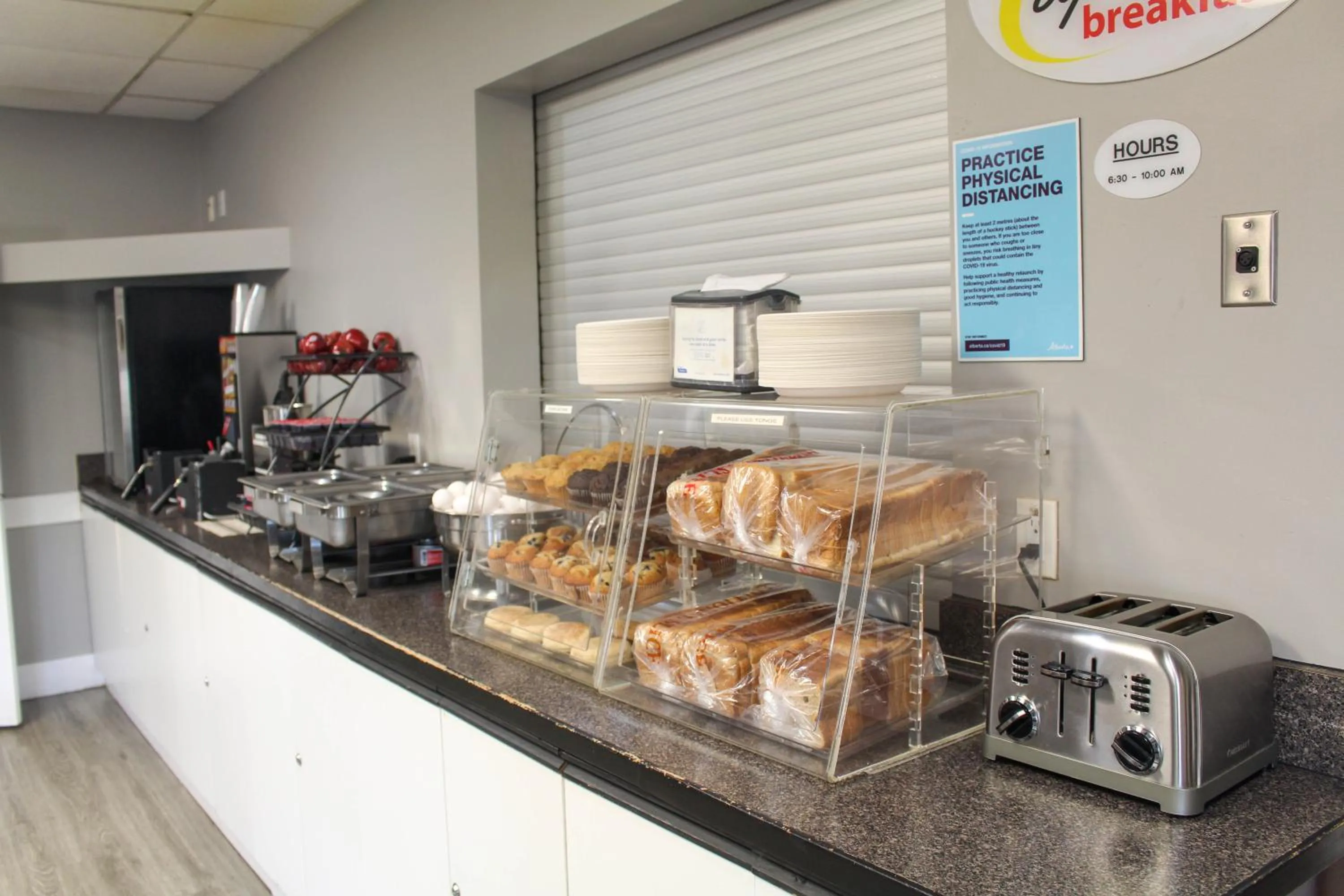 Buffet breakfast in Super 8 by Wyndham Edmonton South