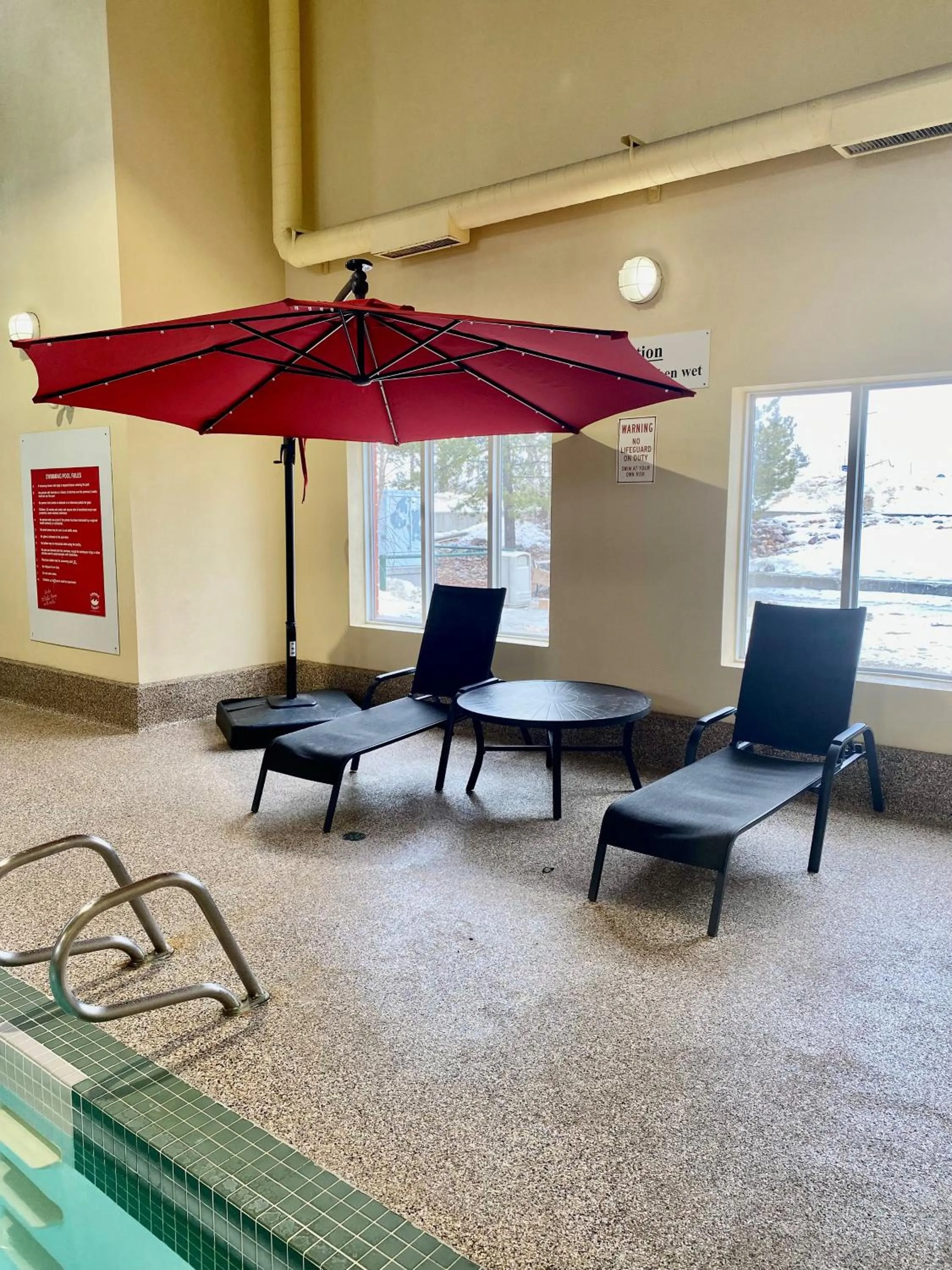 Pool view in Super 8 by Wyndham Edmonton South