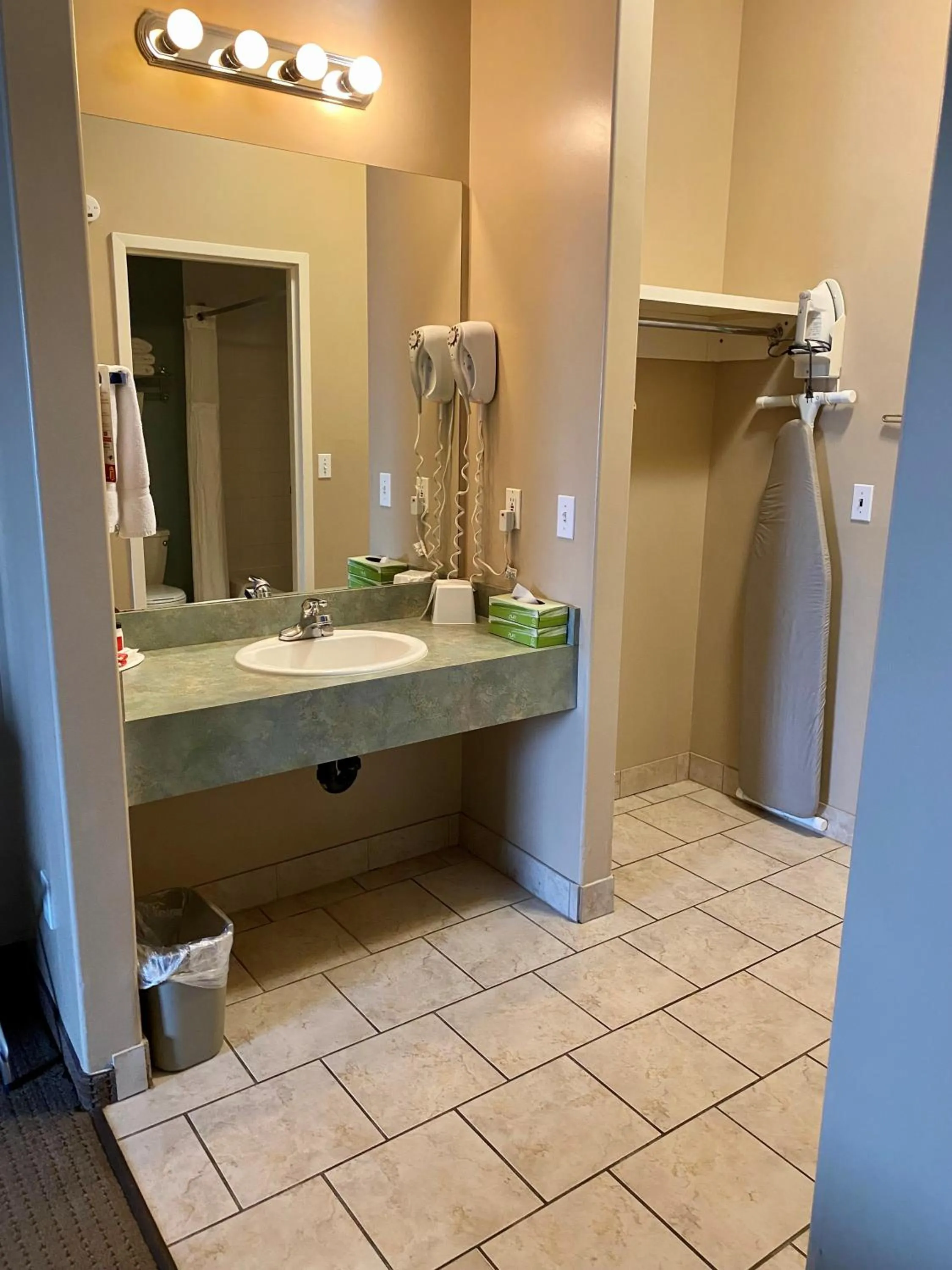 Bathroom in Super 8 by Wyndham Edmonton South