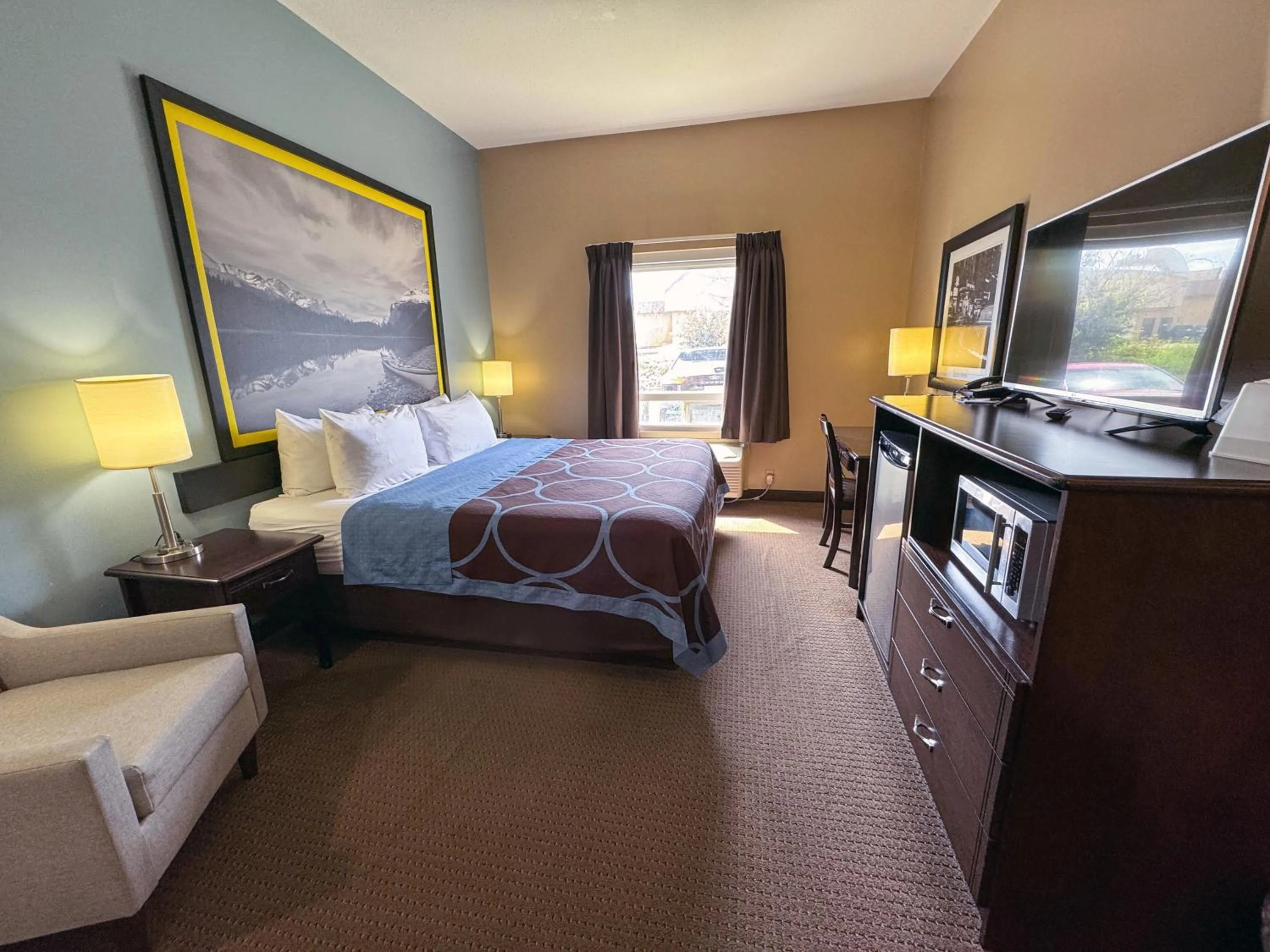 Bed in Super 8 by Wyndham Edmonton South