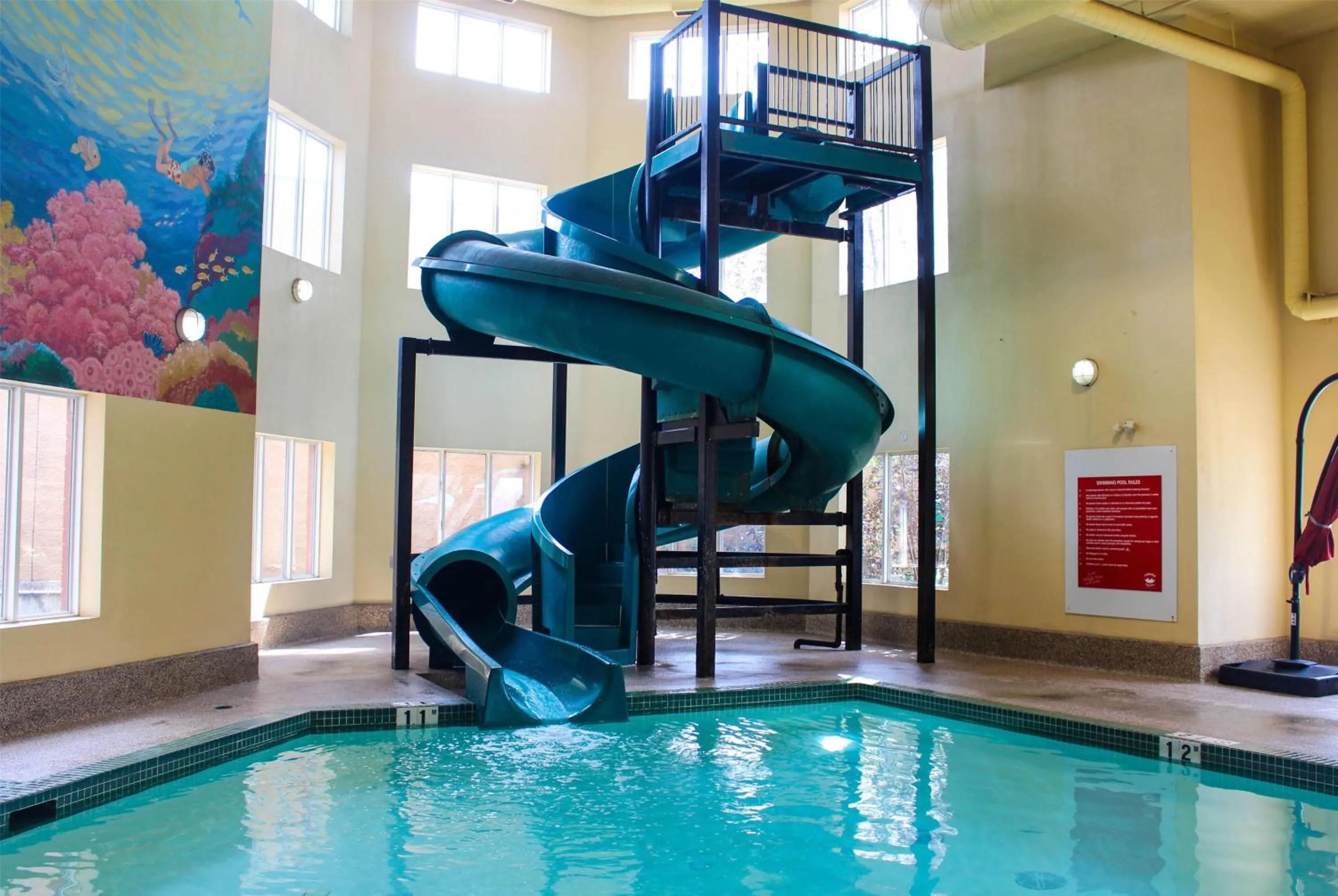 Pool view in Super 8 by Wyndham Edmonton South