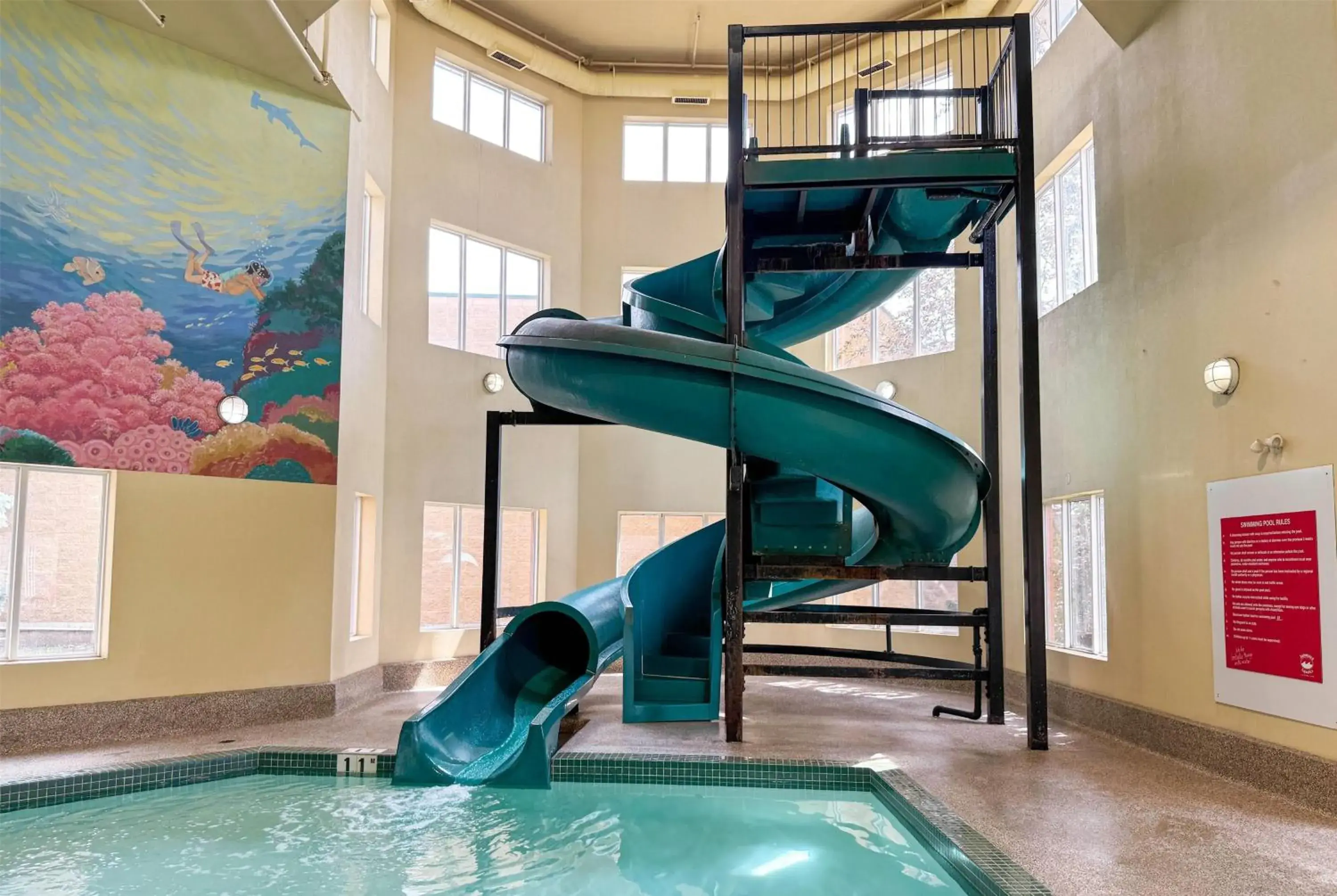 Pool view in Super 8 by Wyndham Edmonton South Pool view in Super 8 by Wyndham Edmonton South