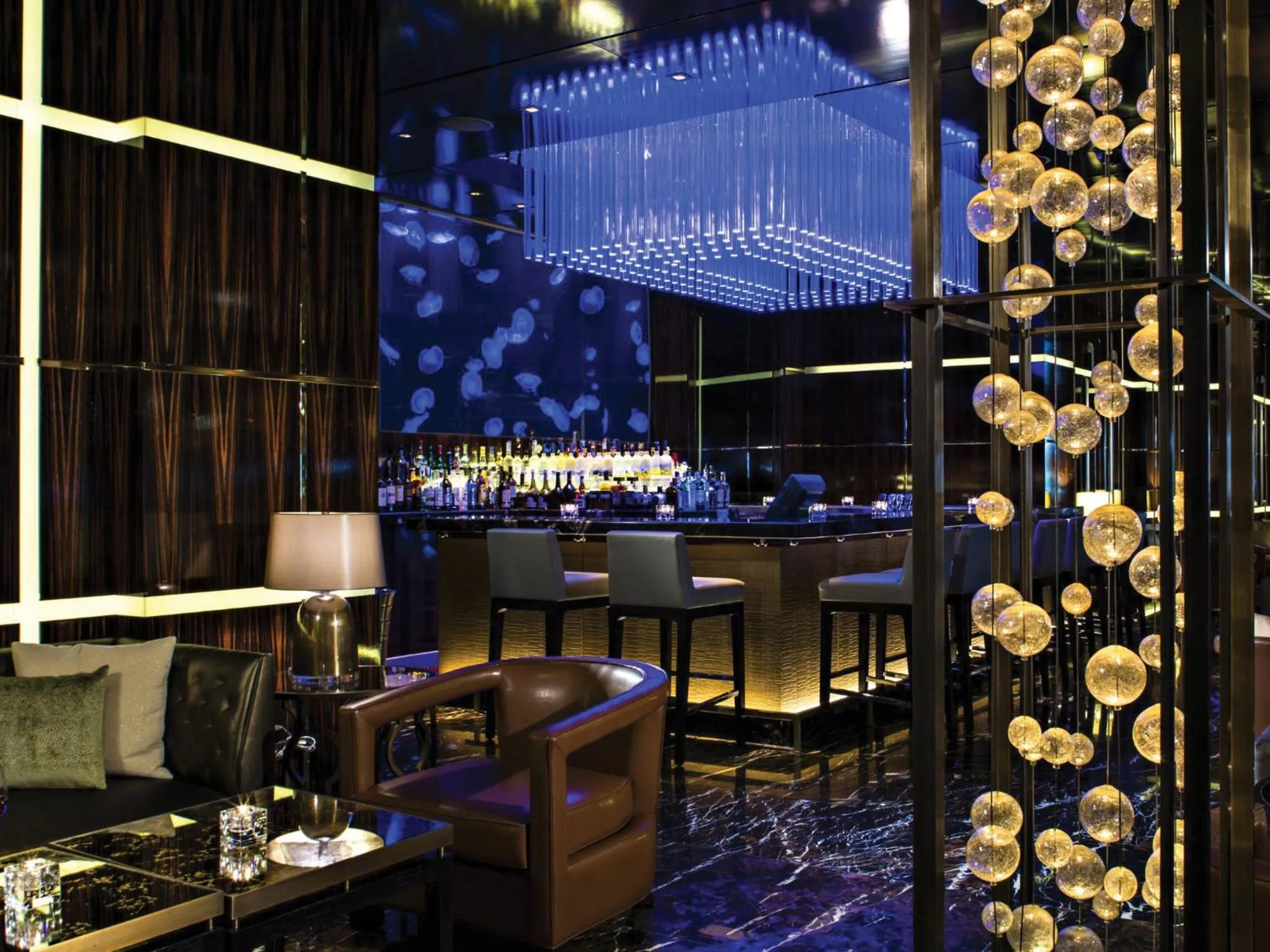 Lounge or bar in The Reef at Atlantis