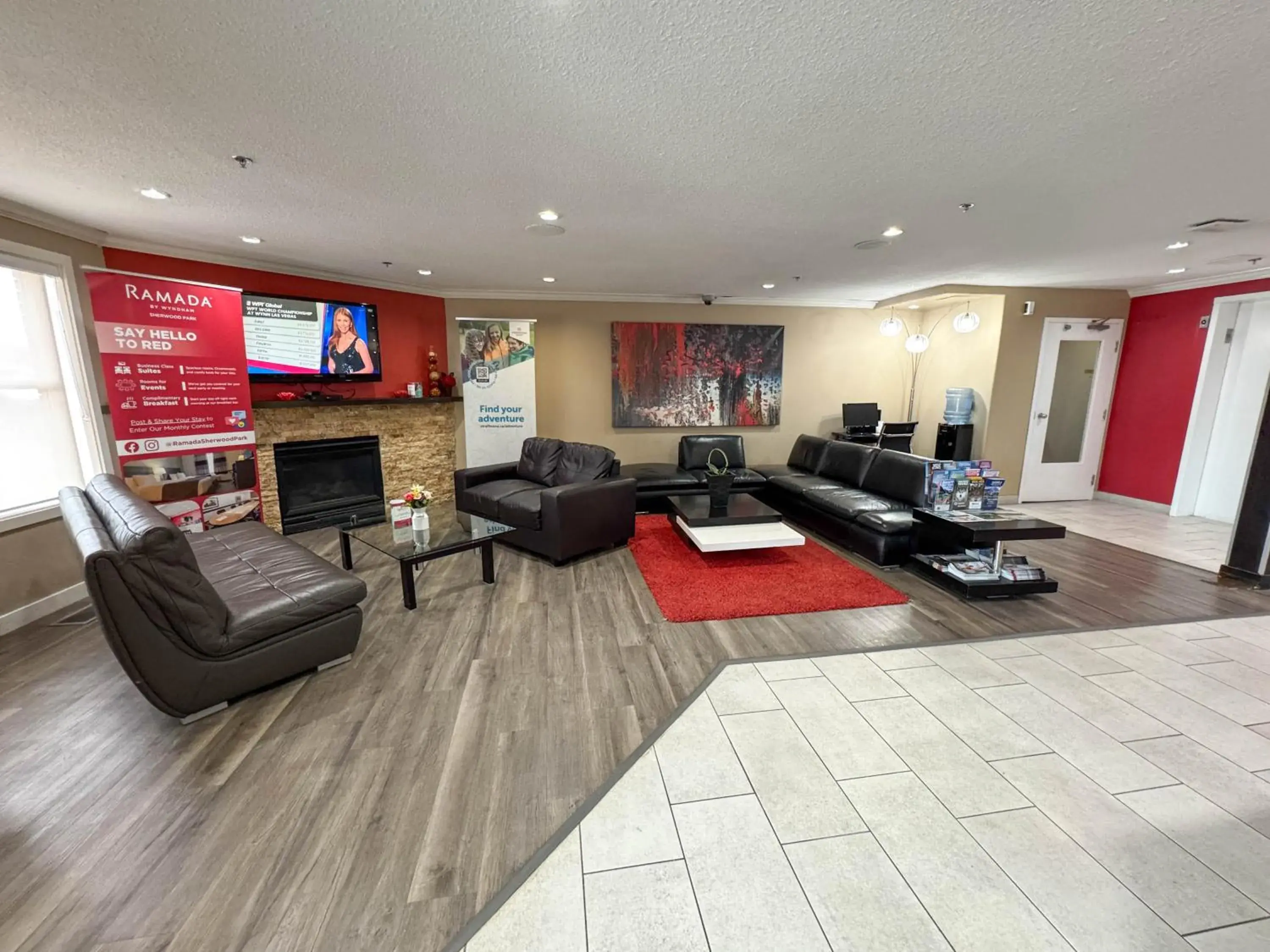 Lobby or reception in Ramada by Wyndham Sherwood Park Lobby or reception in Ramada by Wyndham Sherwood Park